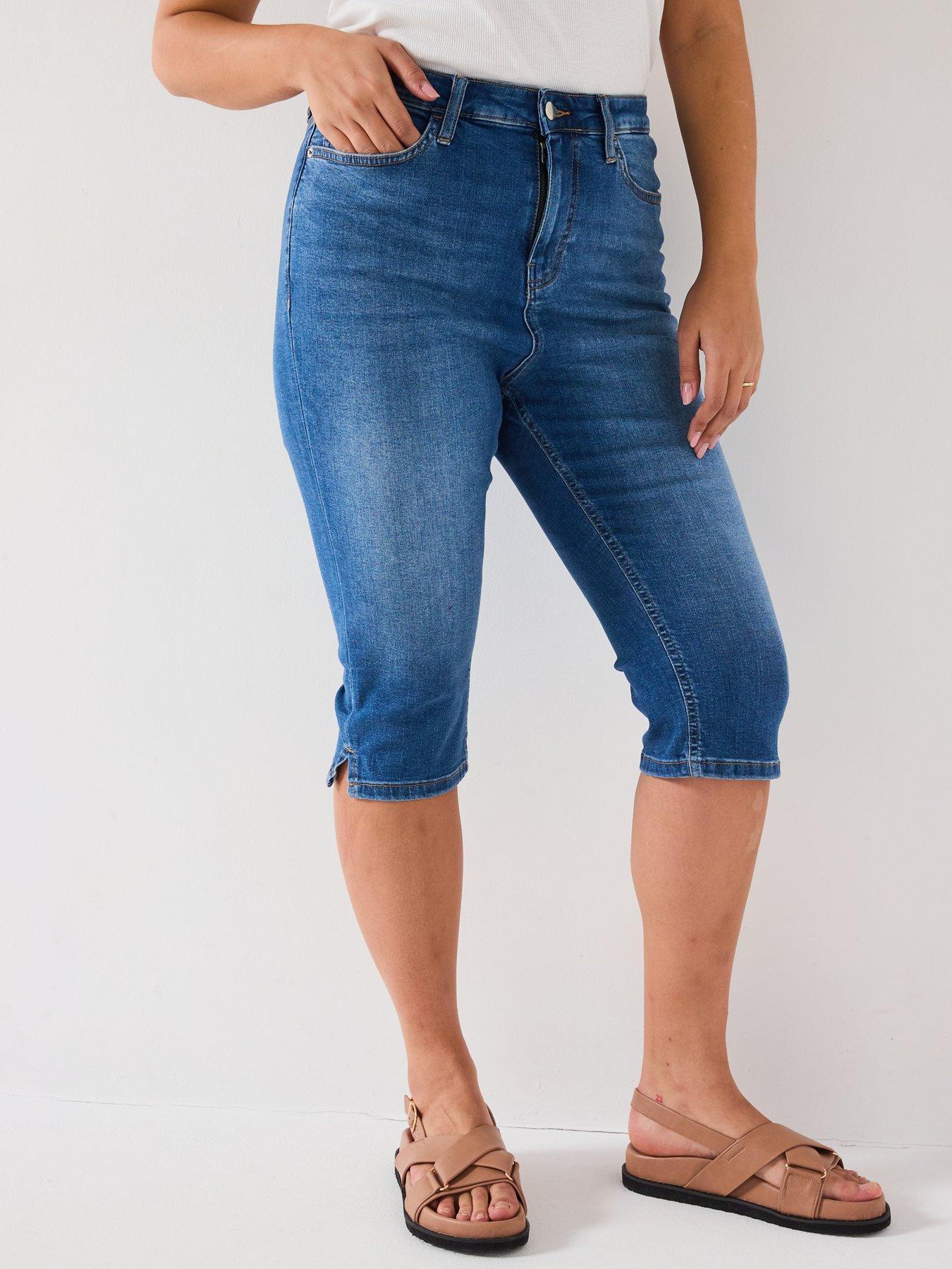 Image 1 of 6 of V by Very Curve Cropped Jean