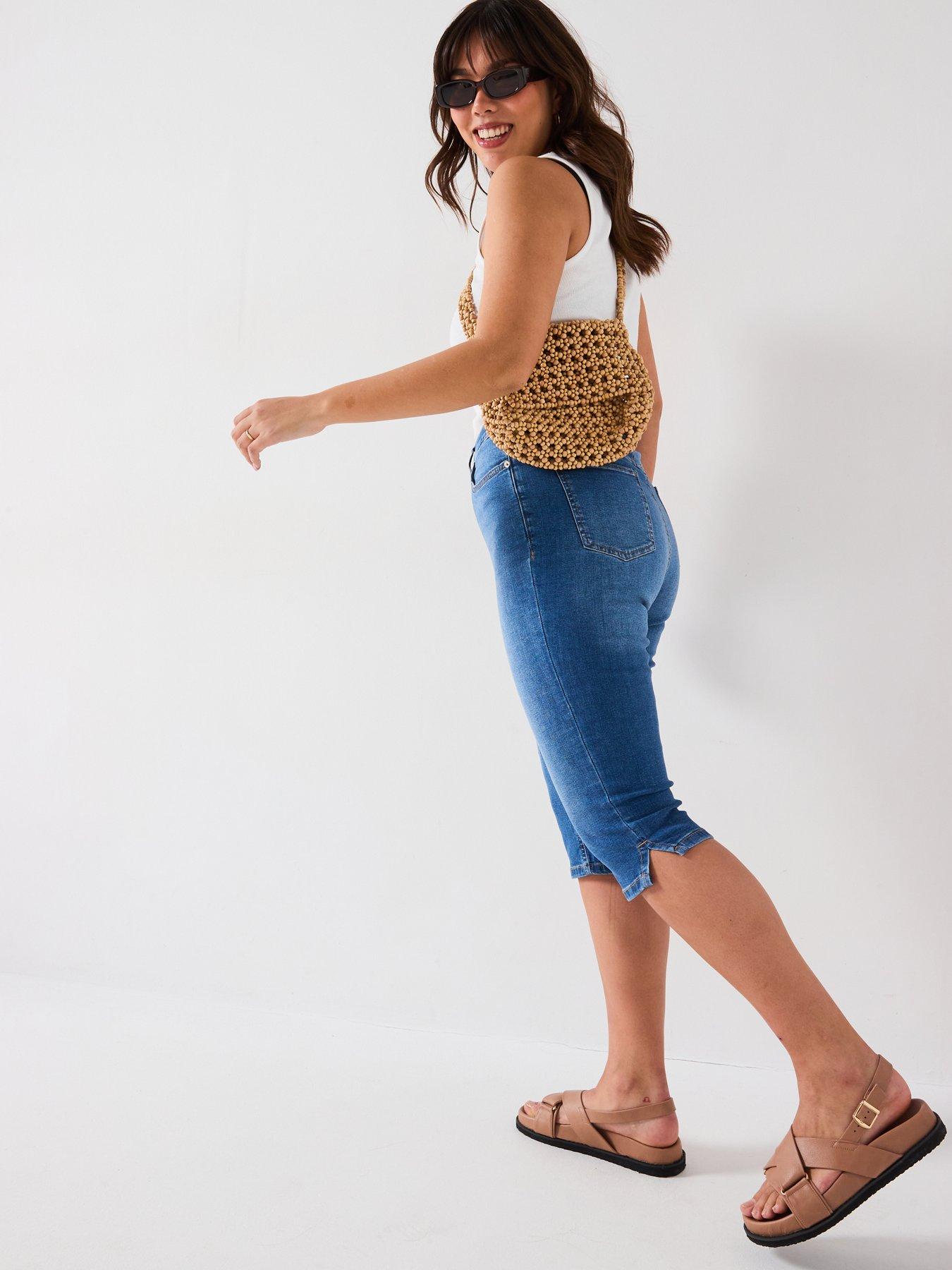 Image 3 of 6 of V by Very Curve Cropped Jean