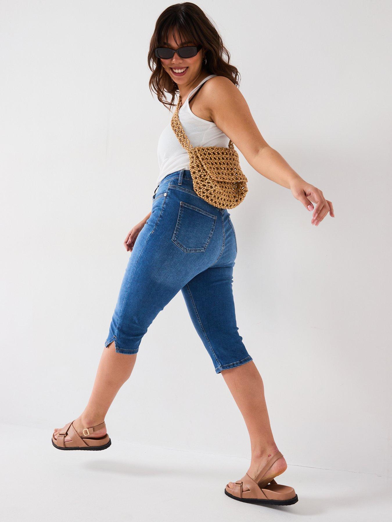 Image 5 of 6 of V by Very Curve Cropped Jean