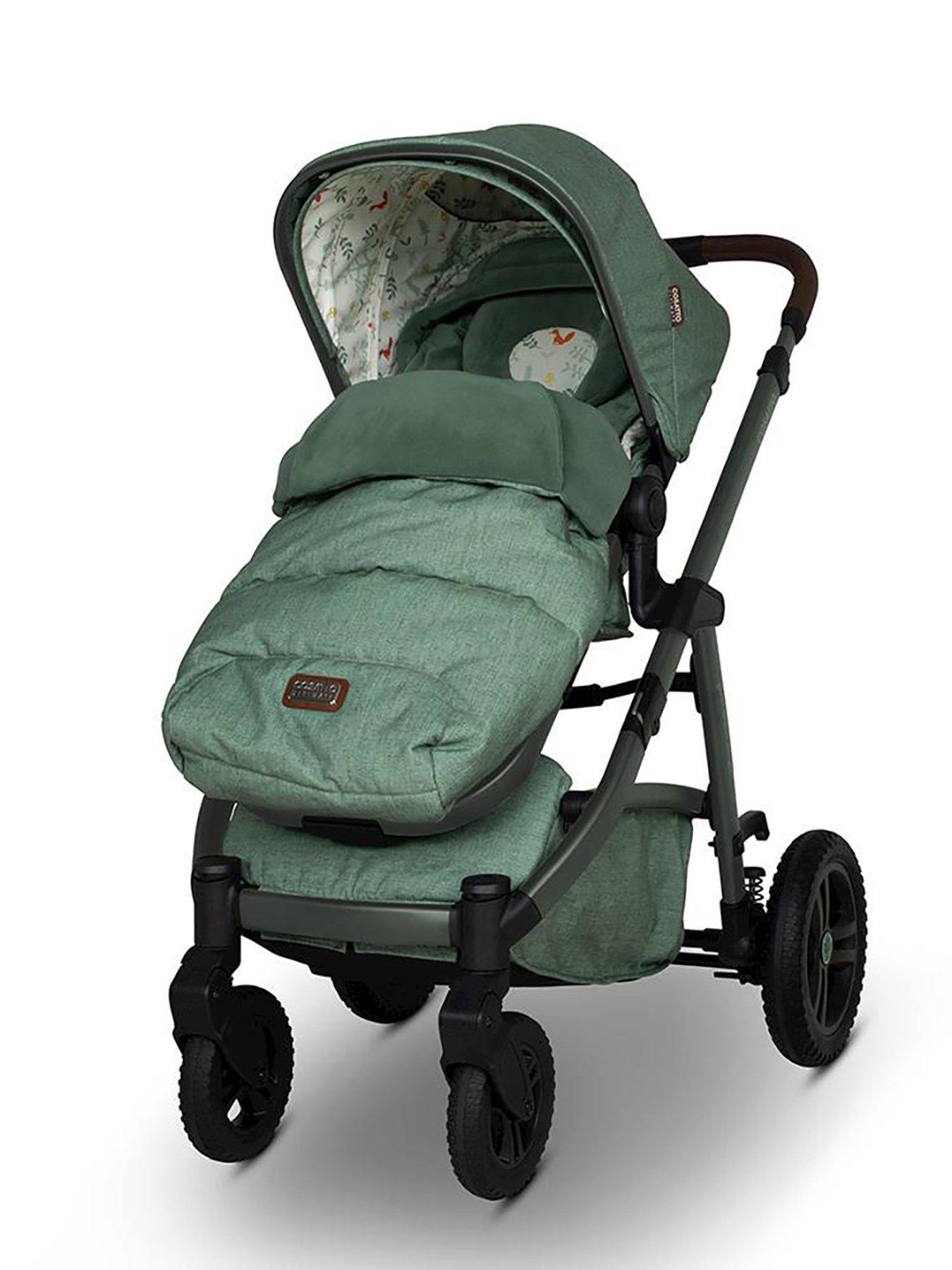 Image 4 of 8 of Cosatto Wow 3 Everything Travel System Bundle ADAC iSize Car Seat - Meadow