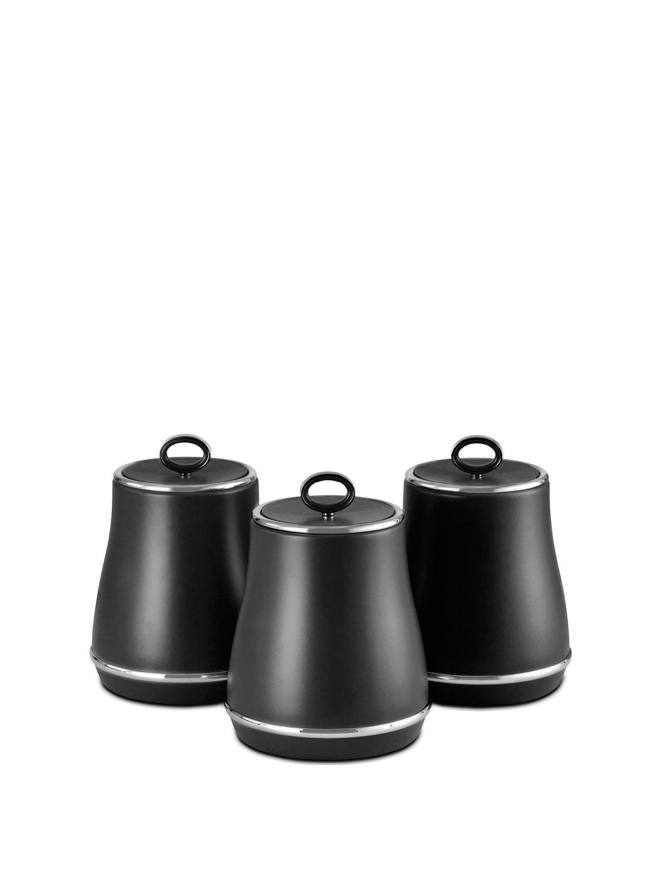 Canisters White Morphy Richards Tea Coffee Sugar Canisters