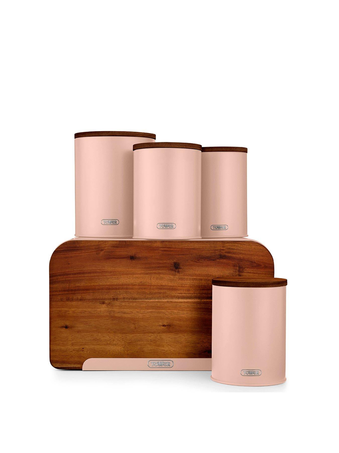 Product photograph of Tower Scandi 5 Piece Storage Set from very.co.uk