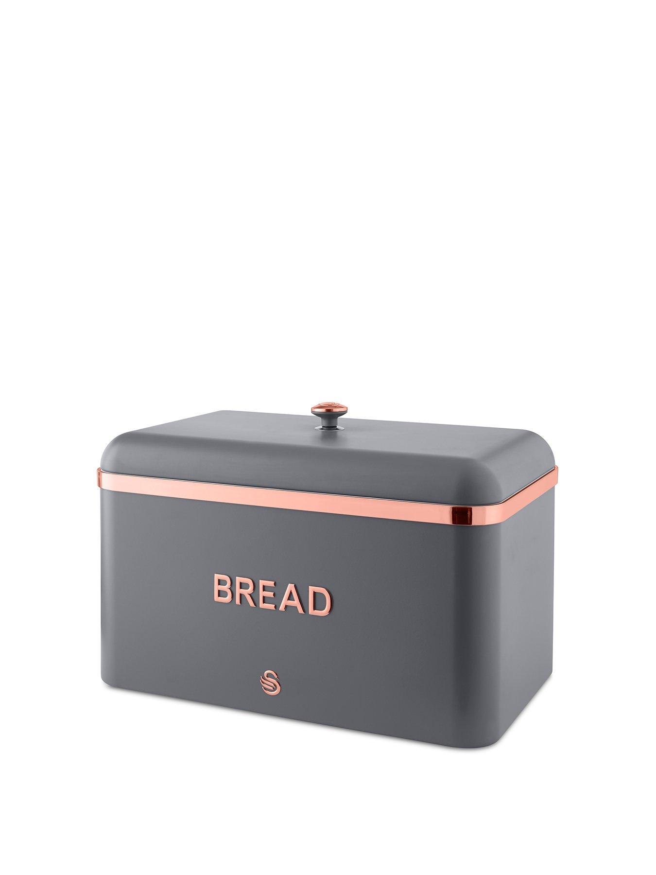 Product photograph of Swan Carlton Bread Bin from very.co.uk