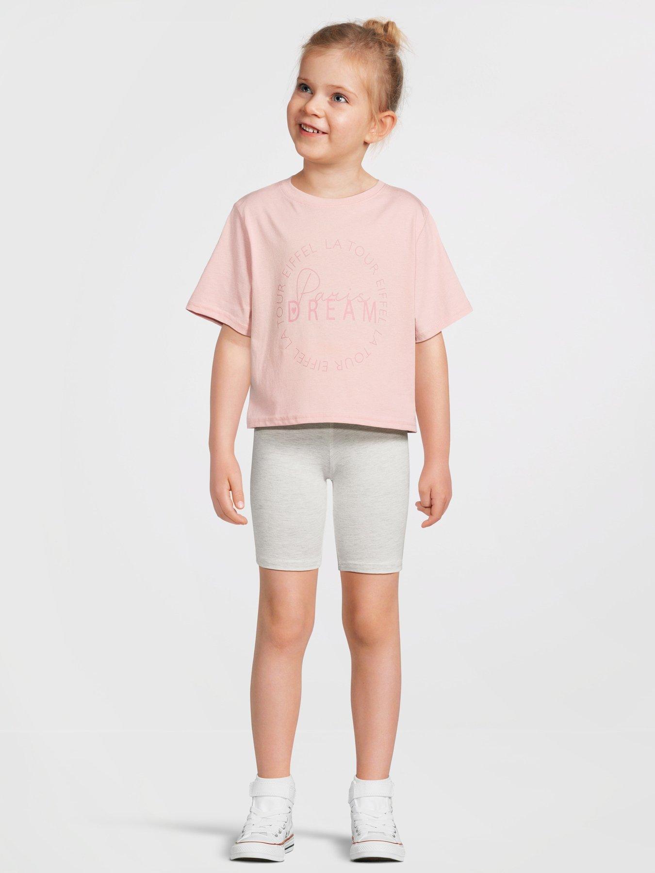 undefined Girls Paris Dream T-shirt And Cycling Short