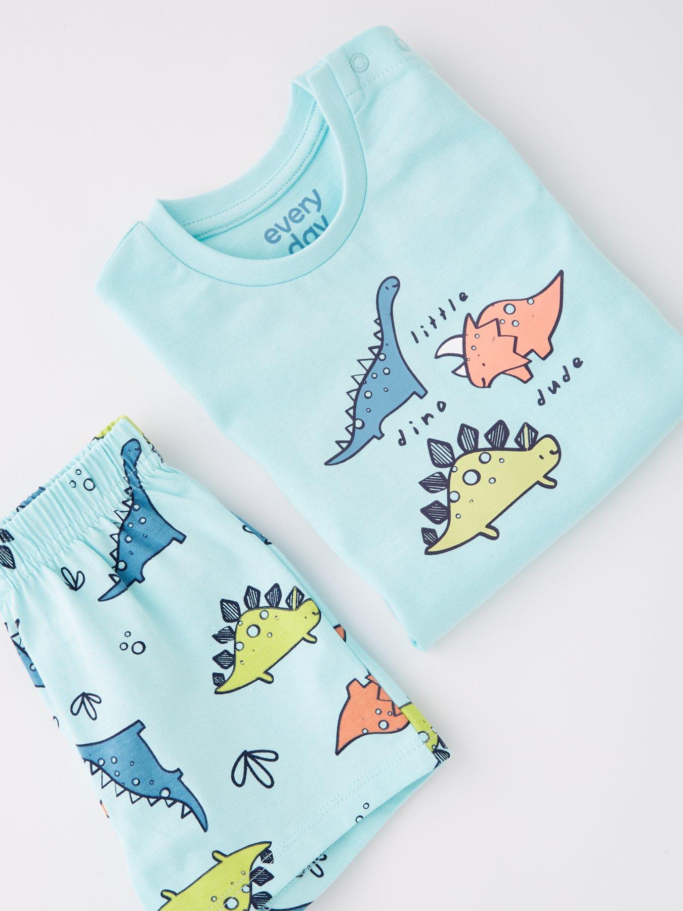 Image 3 of 4 of Everyday Baby Boys Dinosaur T-shirt And Short Set - Multi