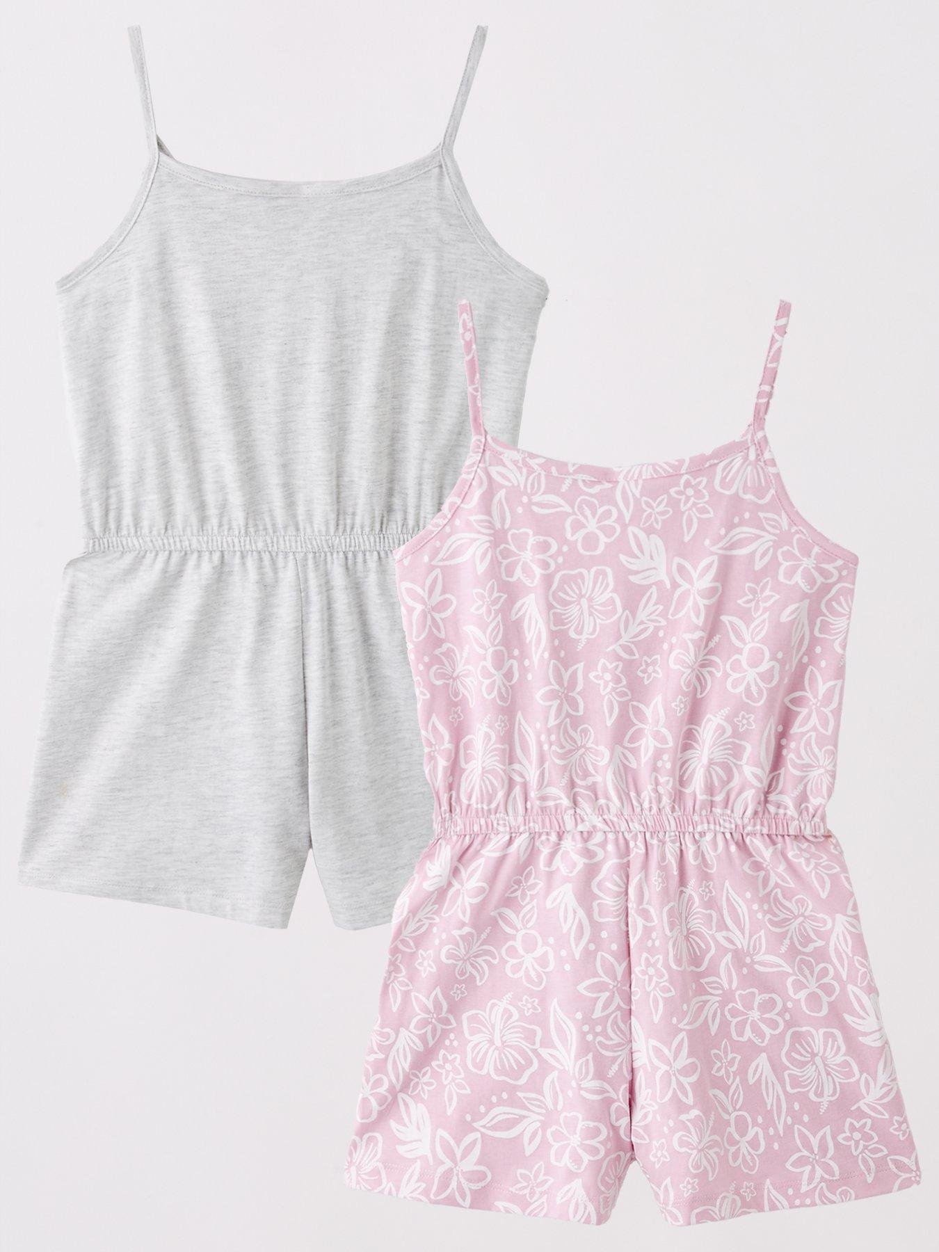 Image 1 of 5 of Everyday Girls Floral 2 Pack Playsuit - Multi