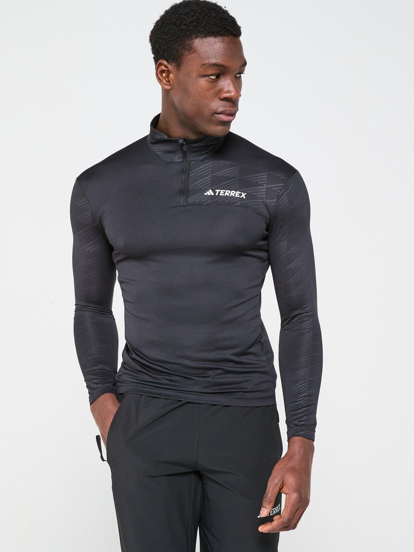 undefined Multi Half-Zip Long Sleeve Long-Sleeve Cycling Top - Black