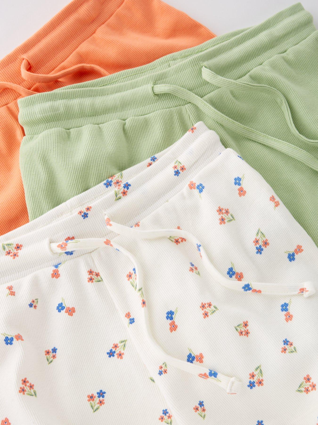 Image 5 of 5 of V by Very Girls 3 Pack Ribbed Shorts - Multi