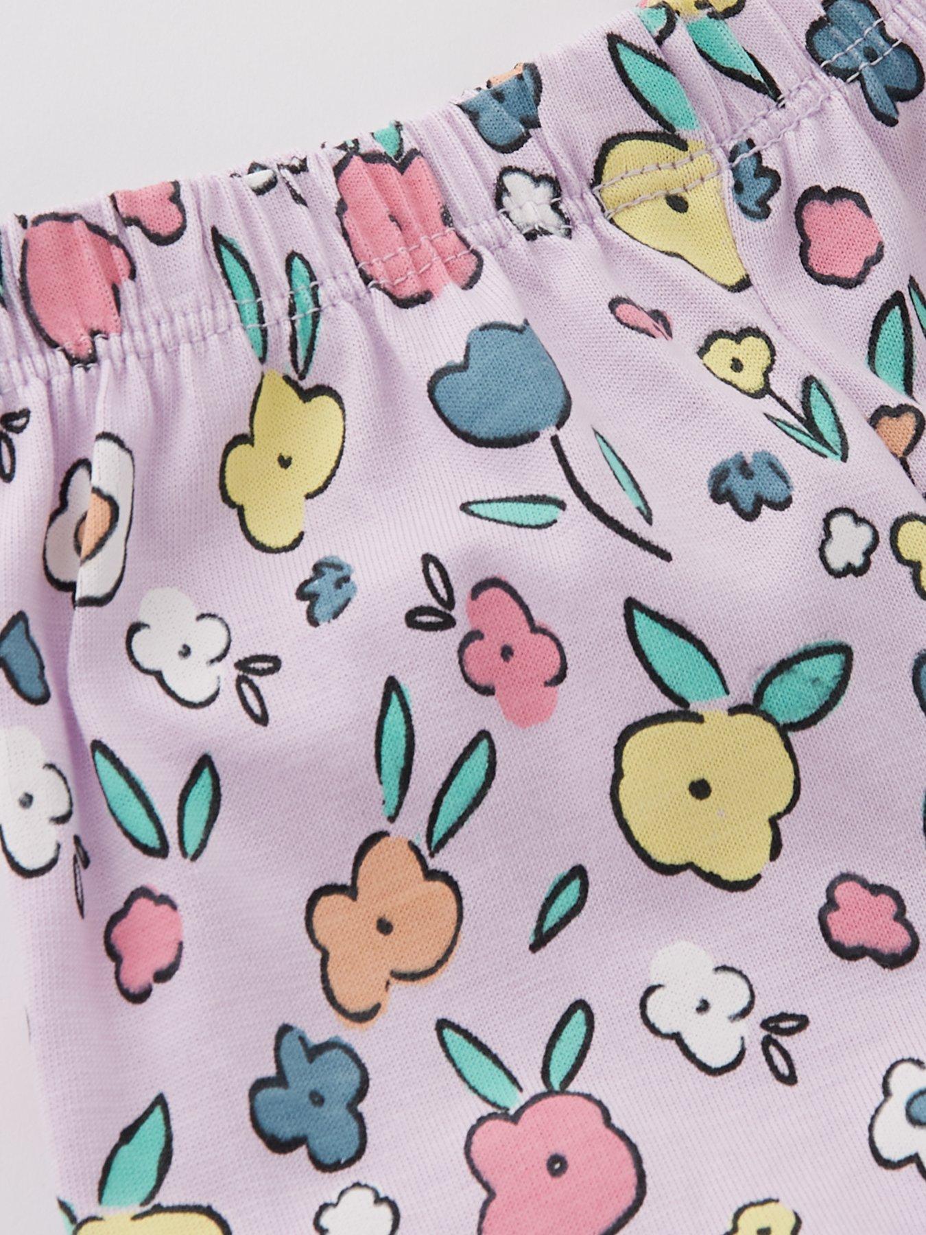 Image 4 of 4 of Everyday Baby Girls Heart All Over Print T-shirt And Short Set