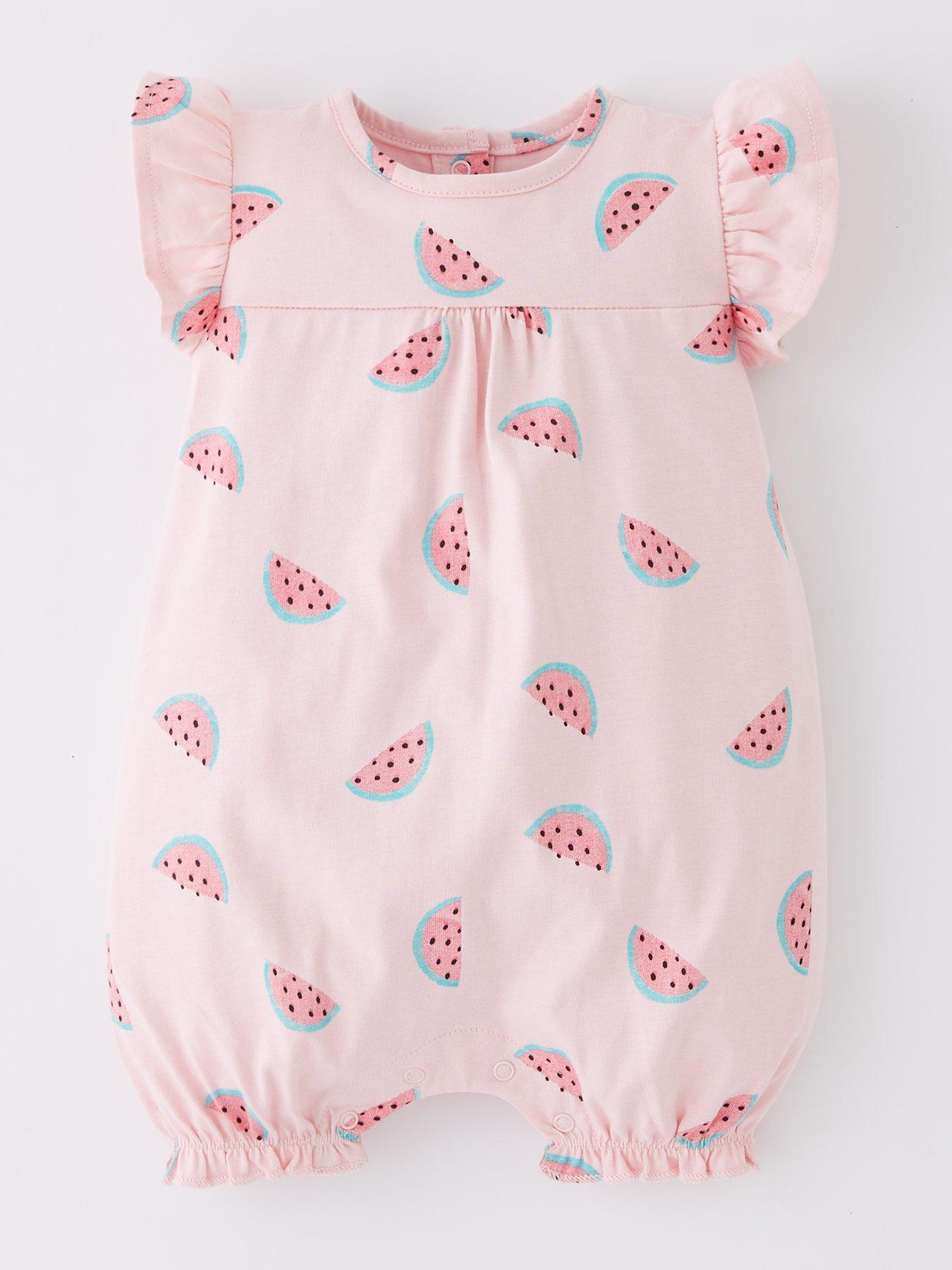undefined Baby Girls Watermelon Romper