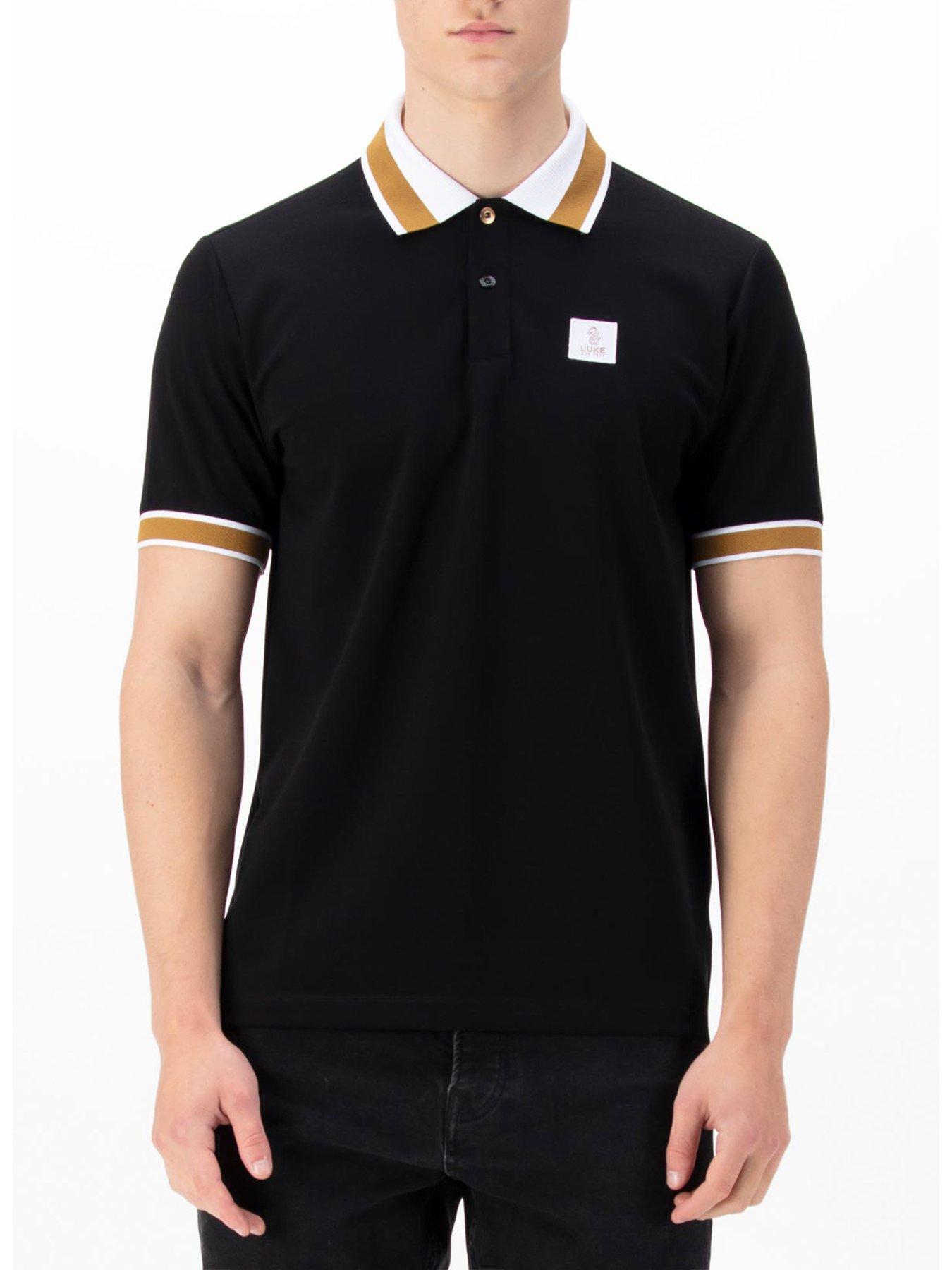Luke 1977 Makati Detailed Polo Shirt - Black