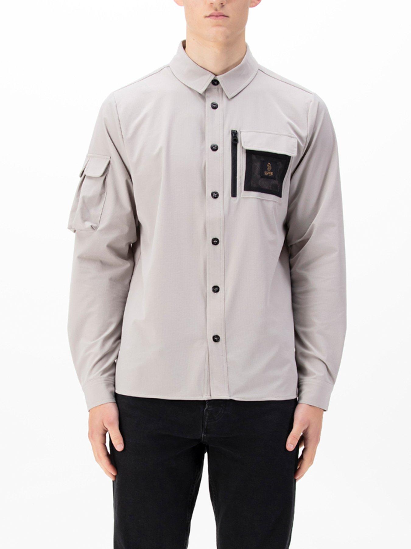 undefined Hulun Pocket Detail Shirt - Dark Grey