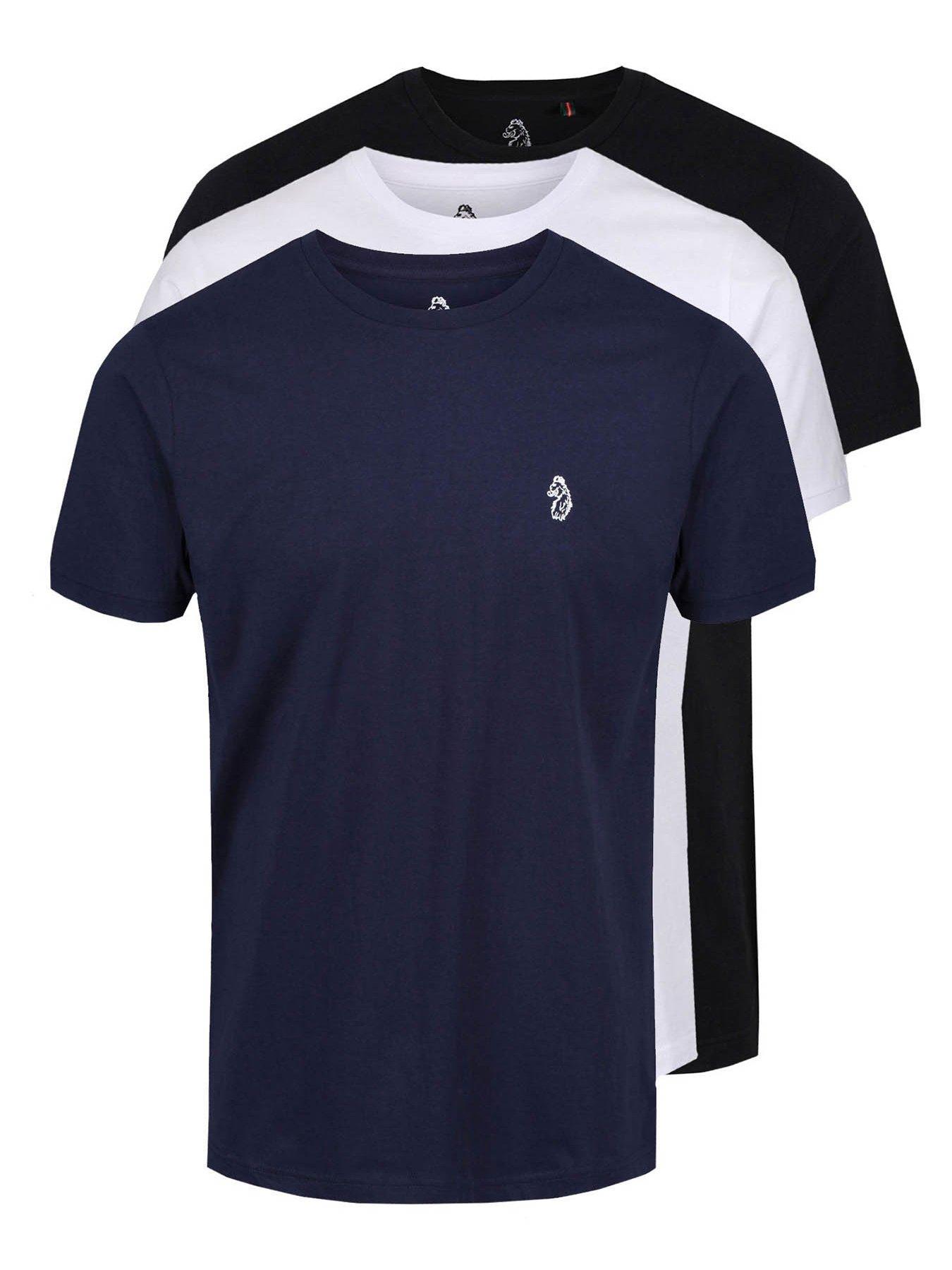 Image 1 of 6 of Luke 1977 Johny 3 Pack of&nbsp;T-Shirts - Multi