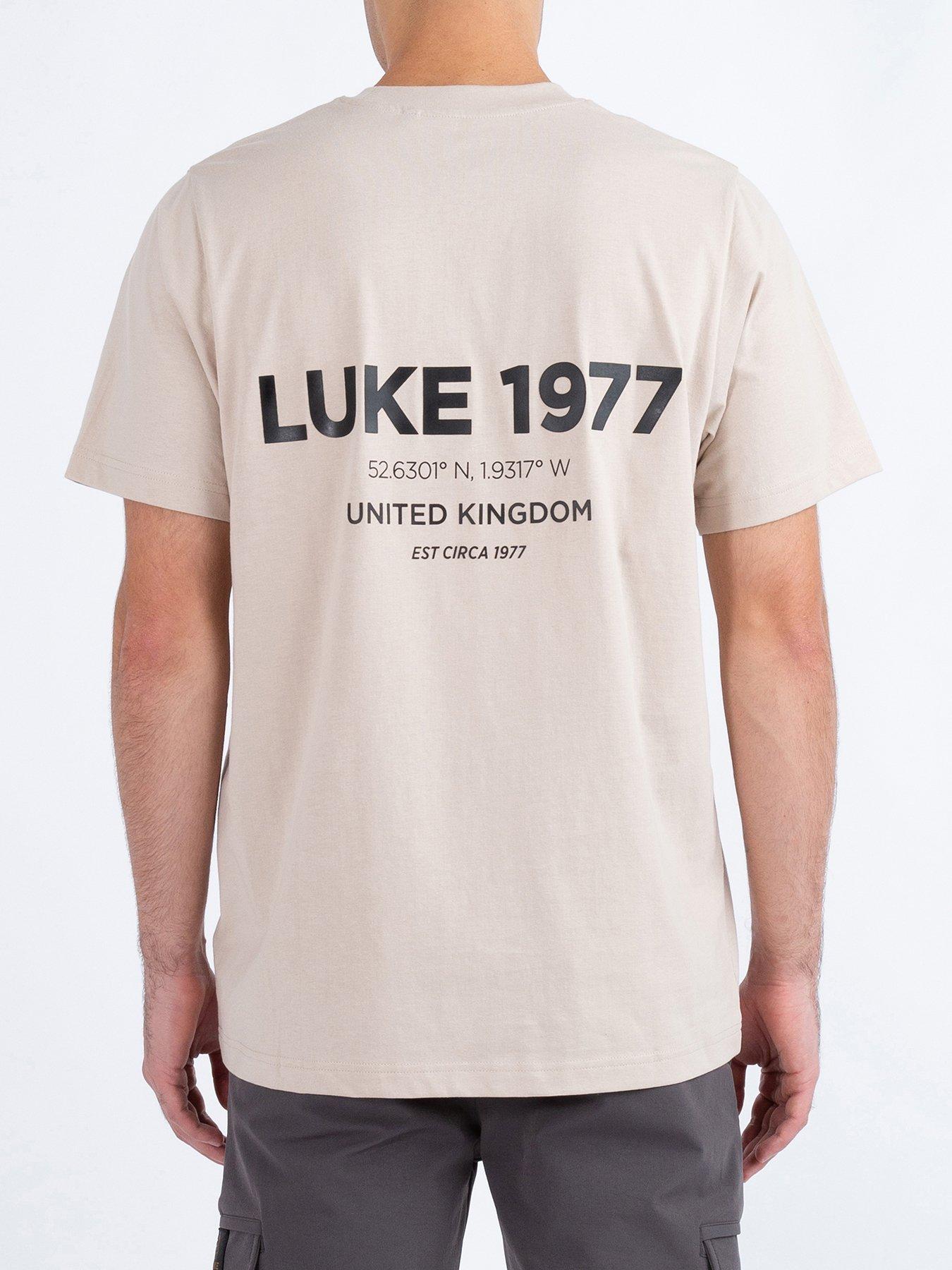 Image 2 of 6 of Luke 1977 Ai Tee Oversized Printed T-Shirt - Cream