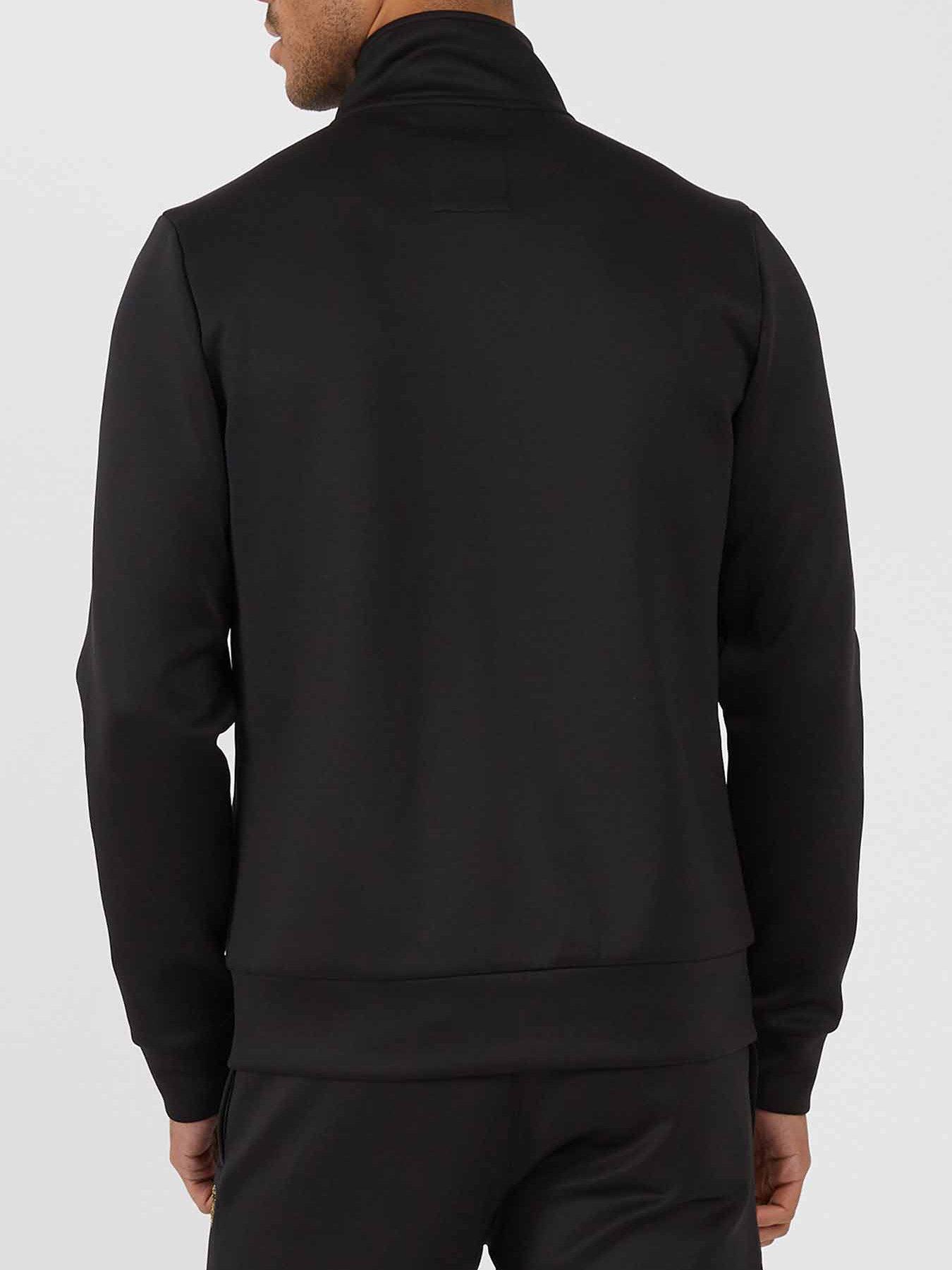 Image 2 of 6 of Luke 1977 Gabriel Quilted Funnel Crew Sweat - Black