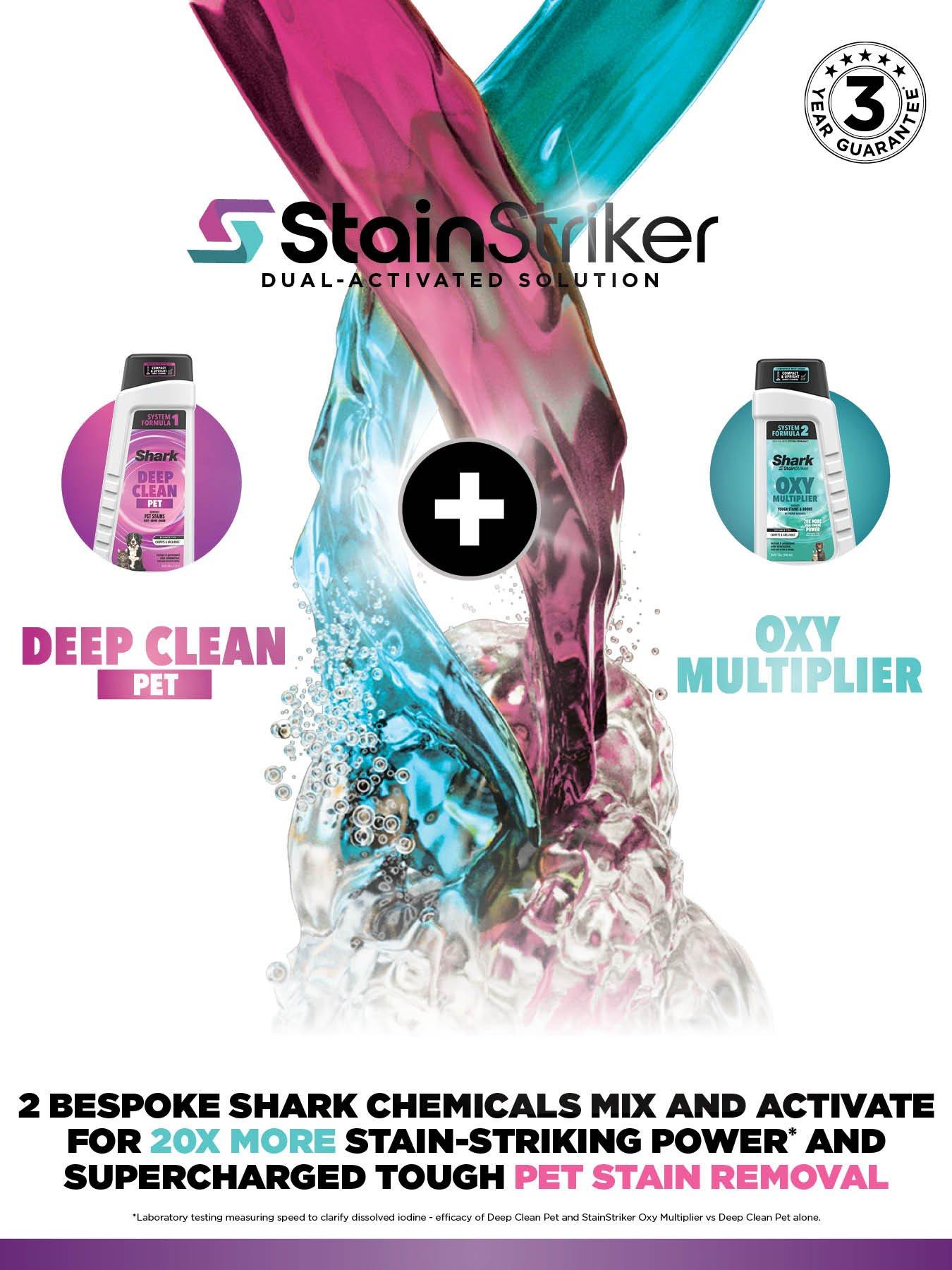 Shark StainStriker HairPro Pet – Aspirateur à Eau 450W Pour Poils Et Taches D’animaux, 2 Formules Incluses - 6