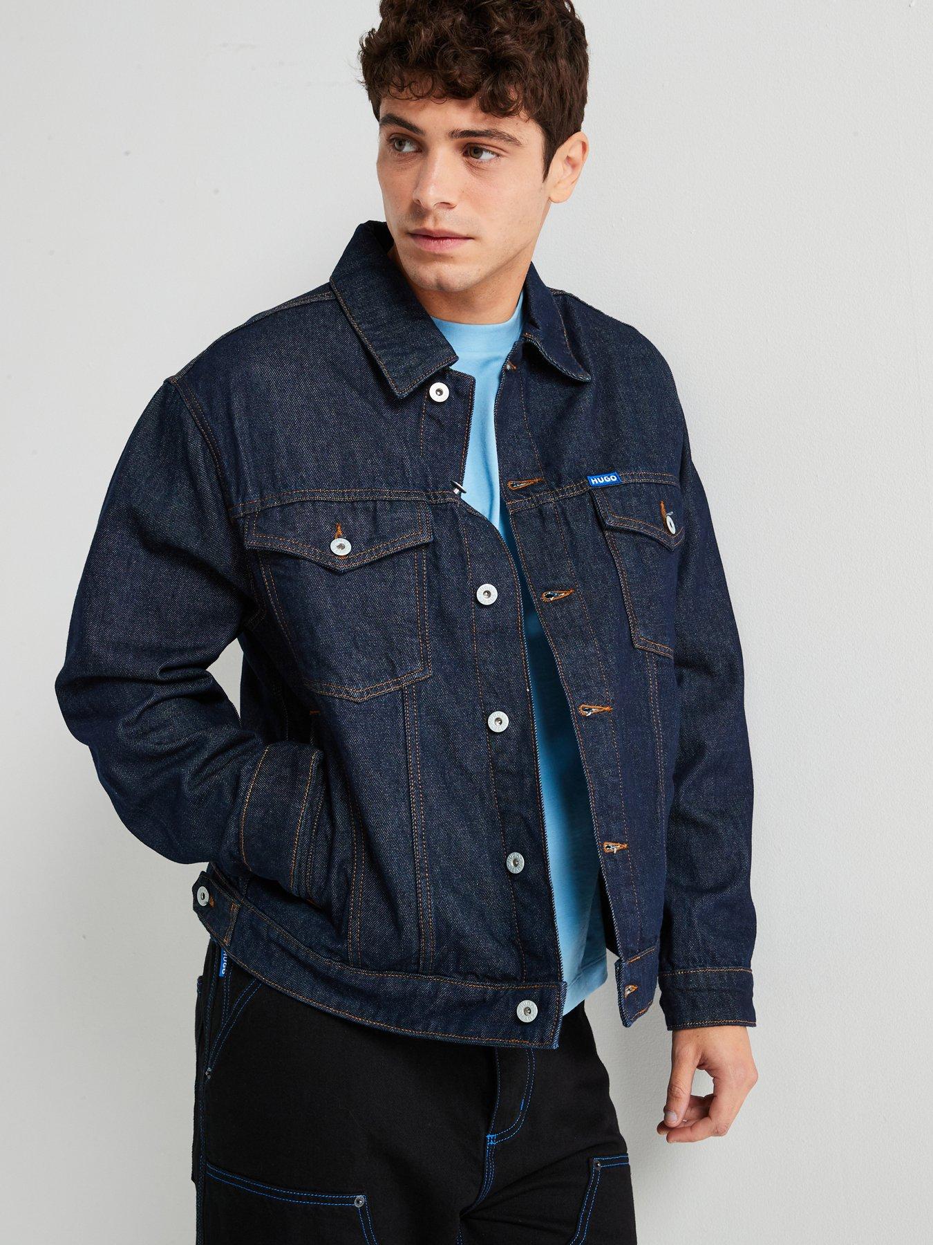 undefined Dex Regular Fit Rinse Wash Denim Jacket - Navy