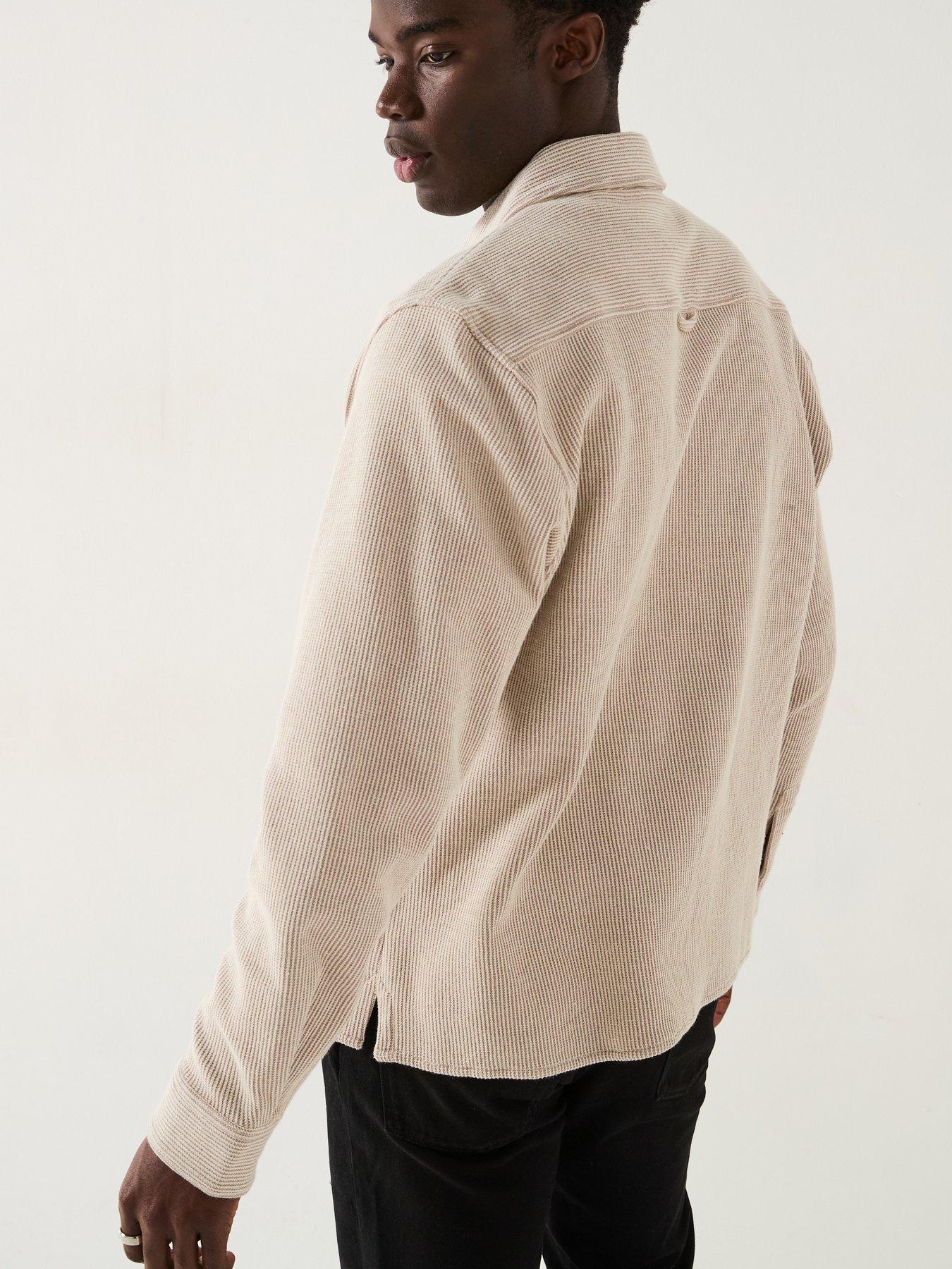 Image 6 of 6 of HUGO Ekynone Double Pocket Overshirt - Off White