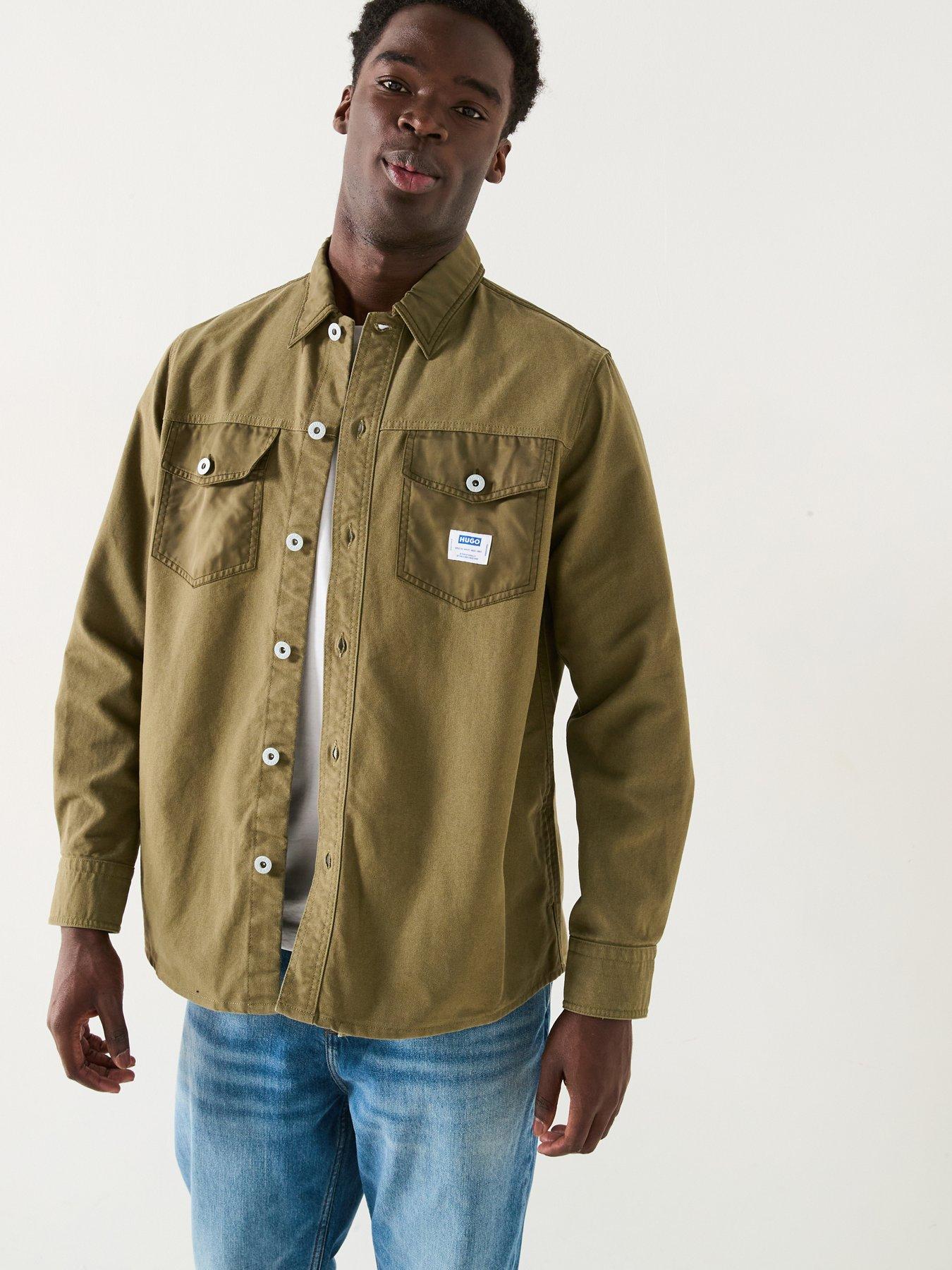 undefined Ebrido Contrast Pocket Shirt - Khaki