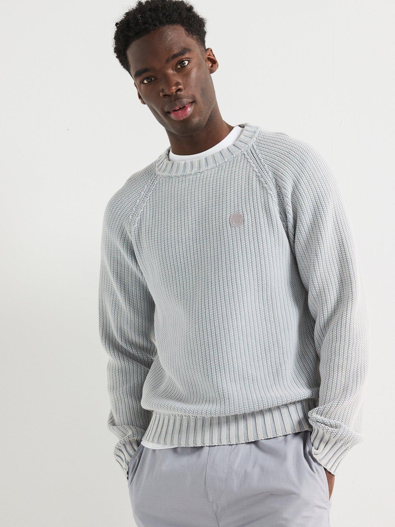 undefined Sondye Relaxed Fit Smiley Rib Knitted Jumper - Grey