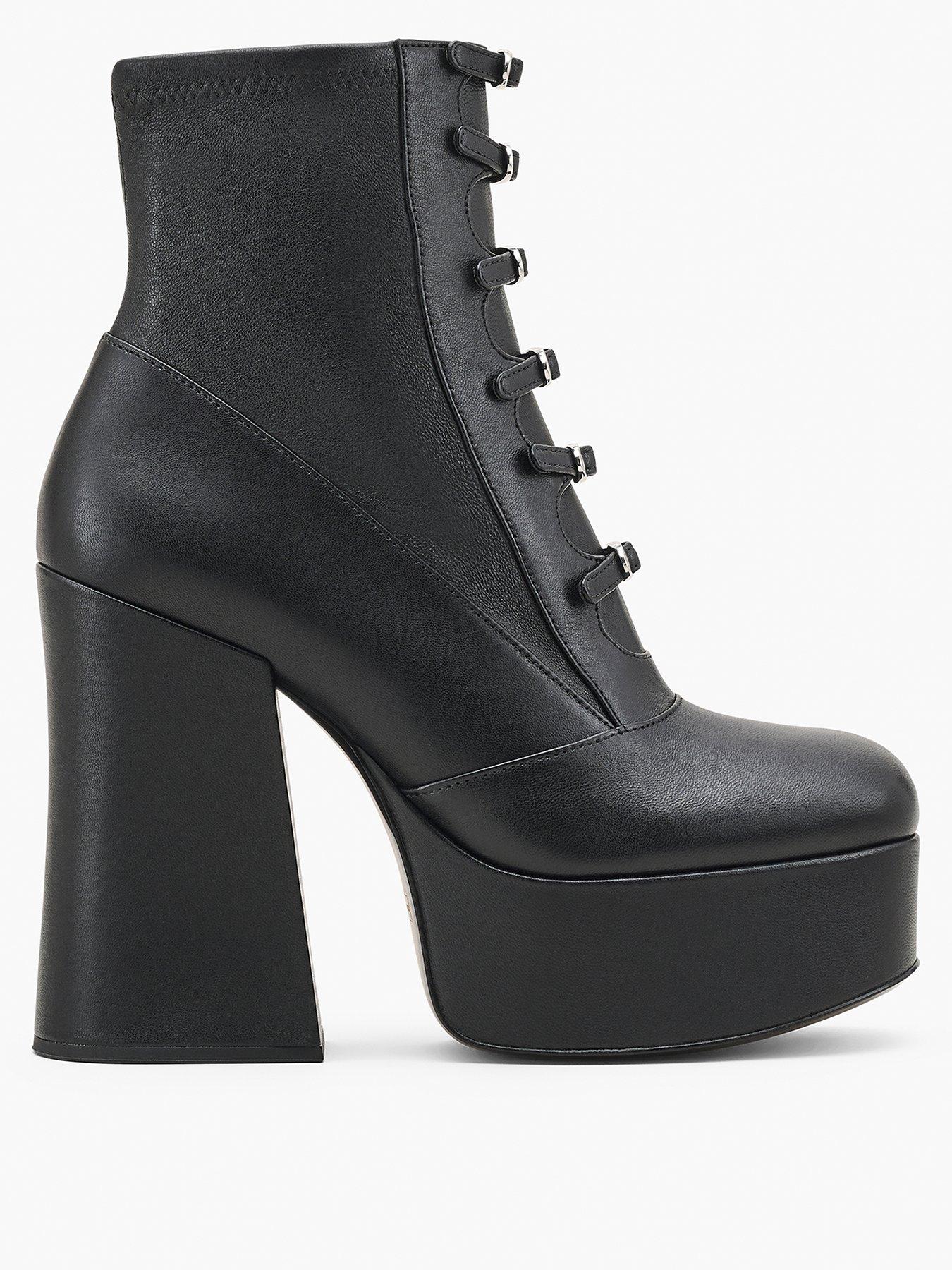 undefined The Kiki Stretch Ankle Boots - Black