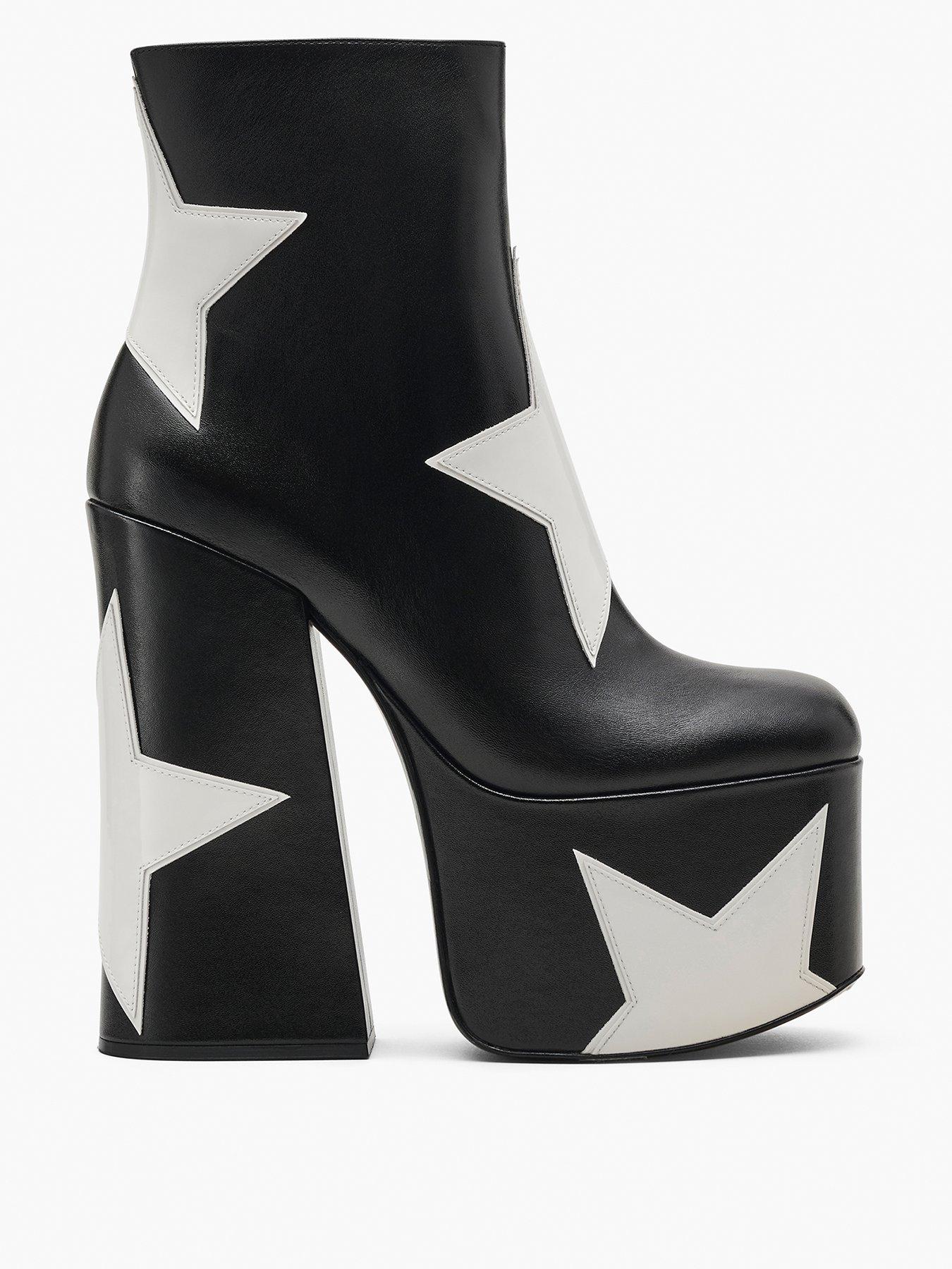 MARC JACOBS The Kiki Platform Ankle Boots - Black