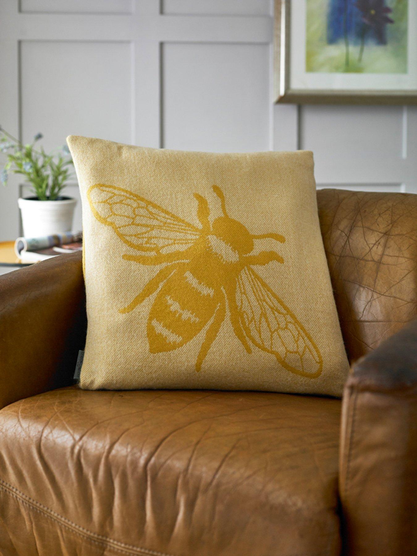 Product photograph of Deyongs Bees Cushion from very.co.uk