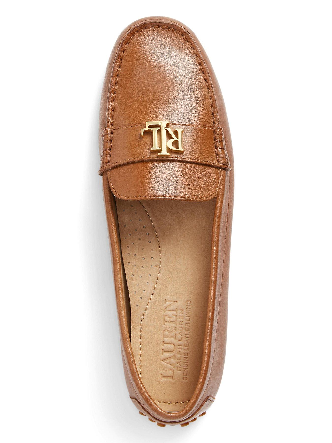 Image 4 of 4 of Lauren by Ralph Lauren Barnsbury Flat Shoe - Brown