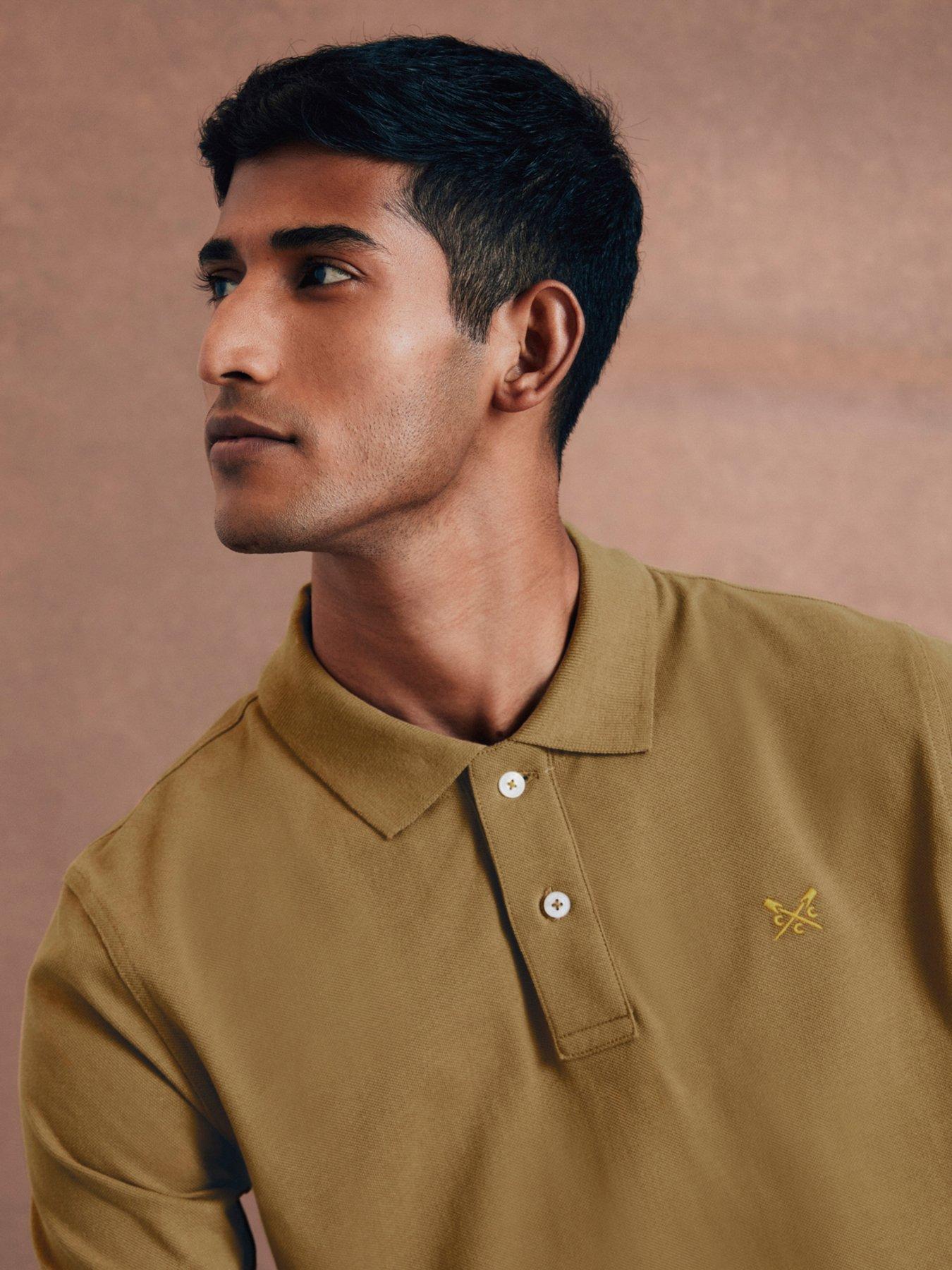 undefined Classic Short Sleeve Pique Polo Shirt - Brown
