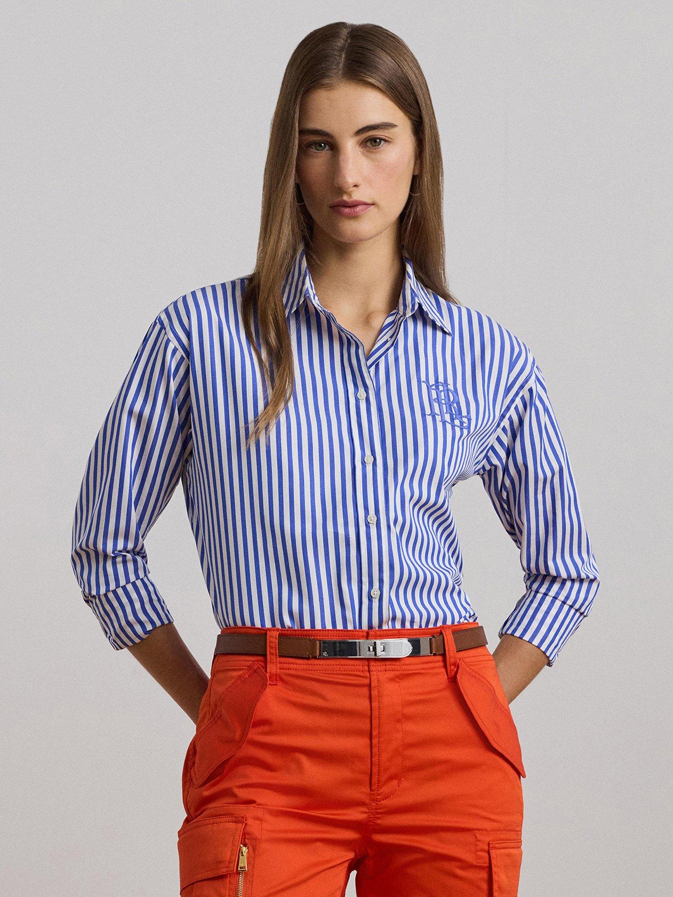 undefined Kotta Long Sleeve Striped Shirt - Blue