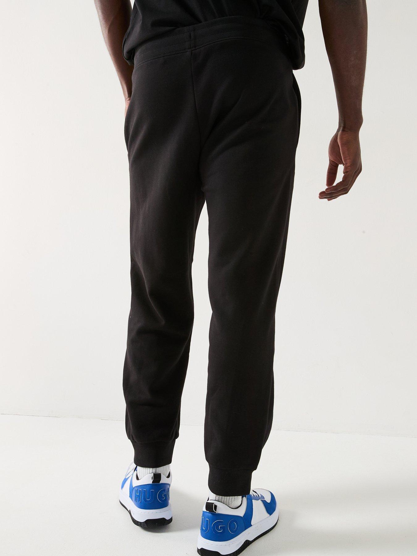 Image 2 of 6 of HUGO Noiderpant Stitch Logo Cuff Joggers - Black