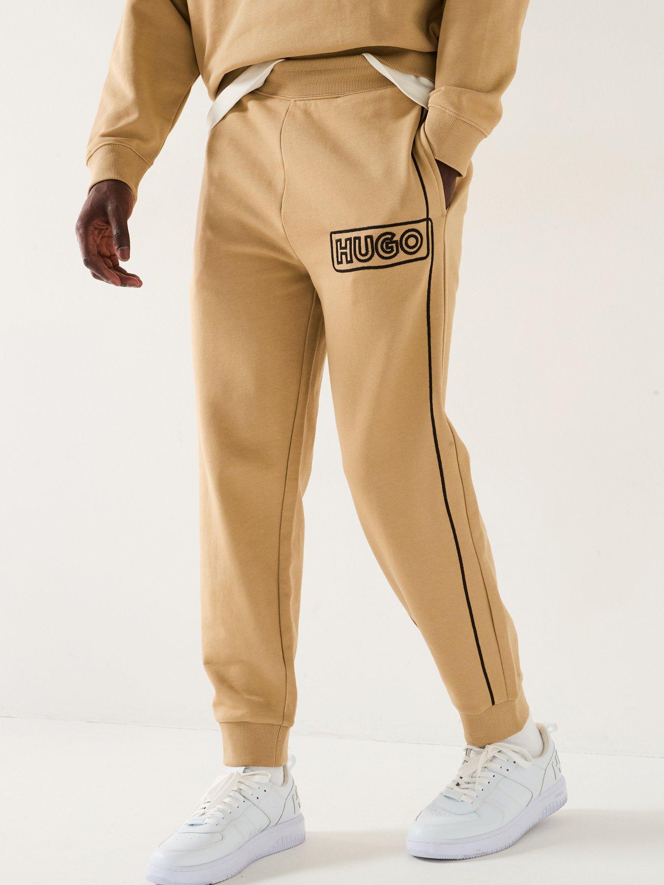 undefined Noiderpant Stitch Logo Cuff Joggers - Beige
