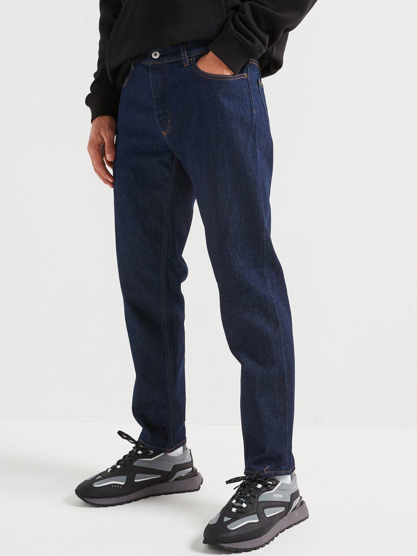 undefined Brody Rinse Wash Tapered Fit Jeans - Navy
