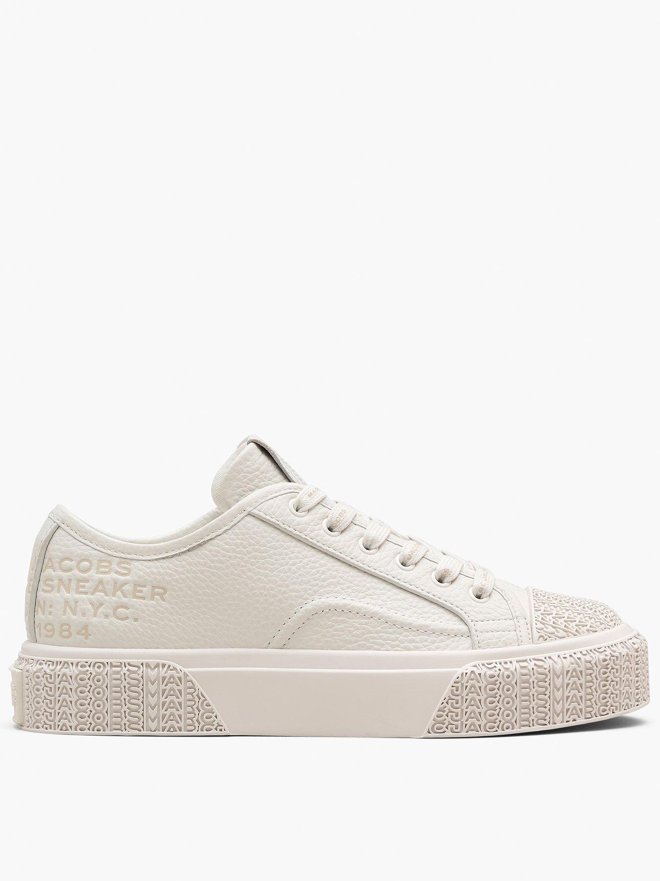 undefined The Leather Sneakers - Cotton White
