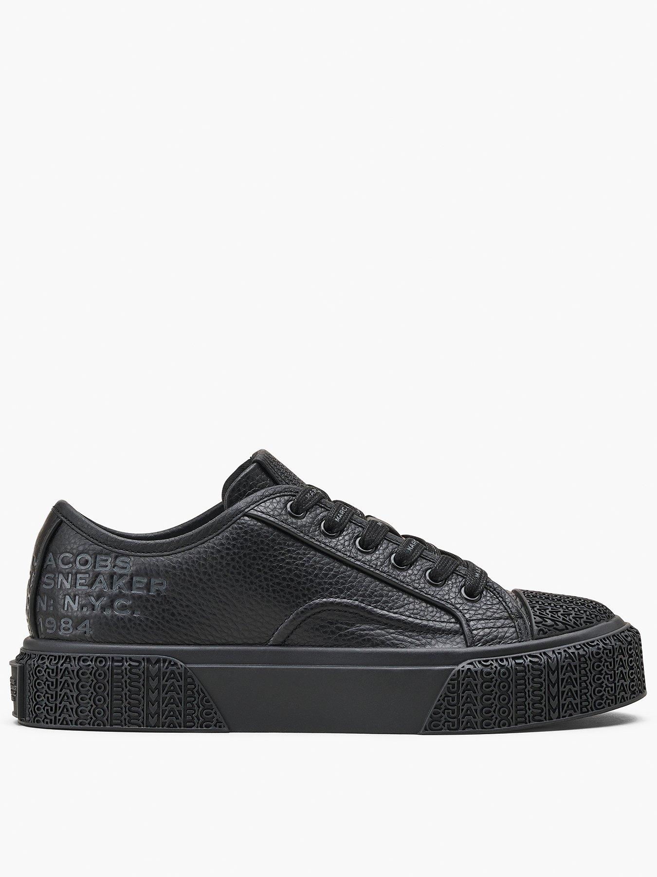 MARC JACOBS The Leather Sneakers - Black