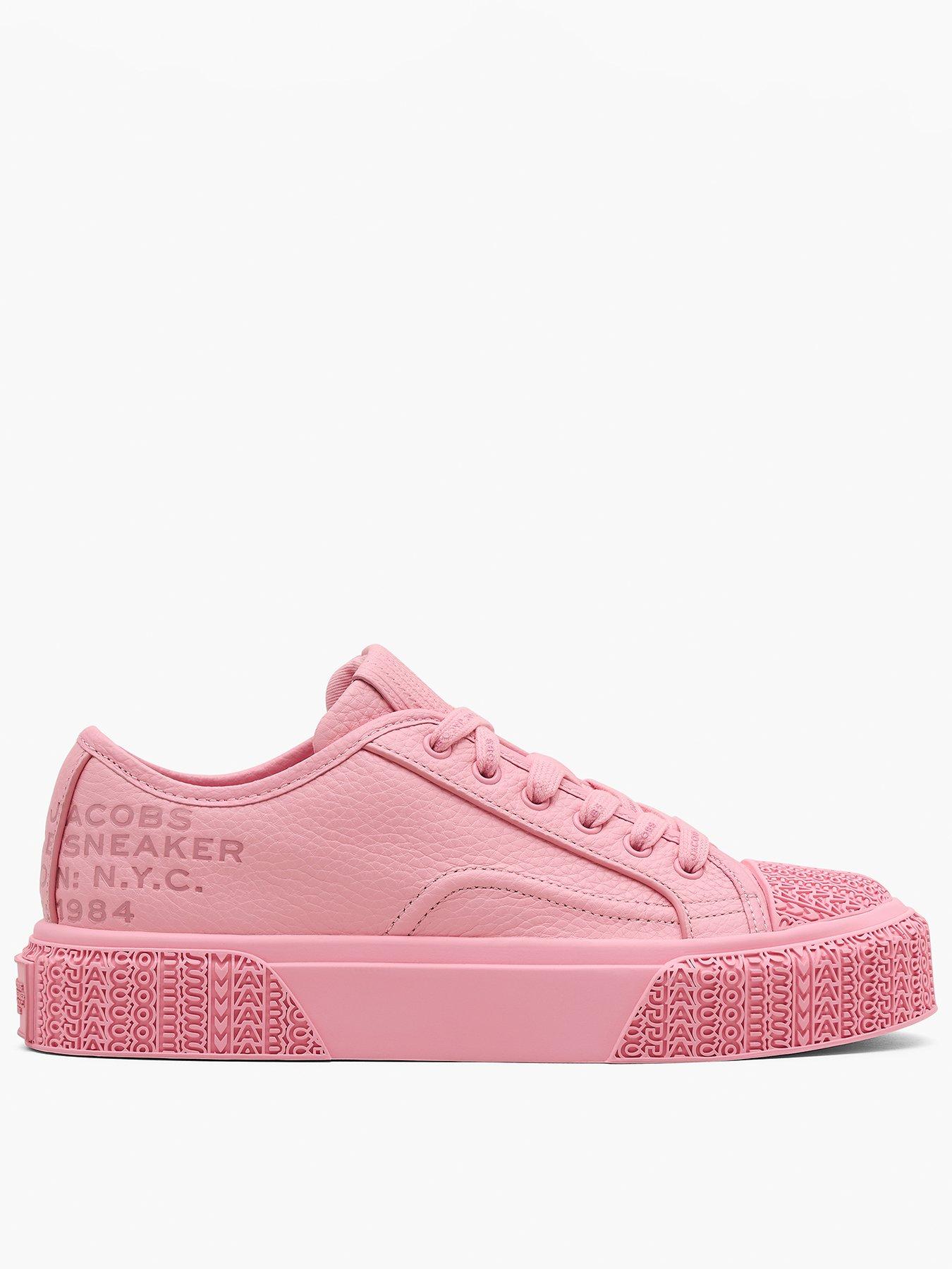 undefined The Leather Sneakers - Pink