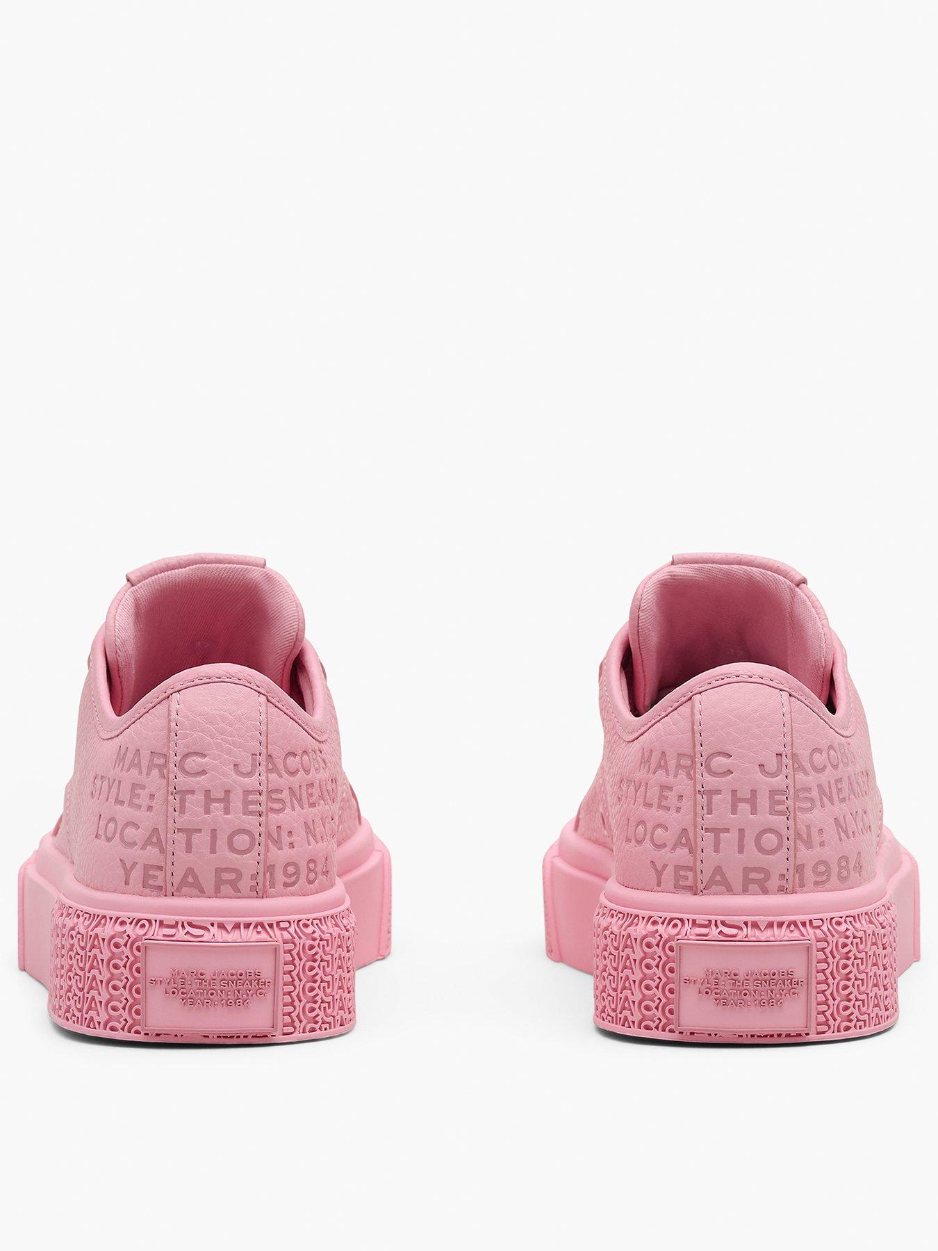 Image 3 of 5 of MARC JACOBS The Leather Sneakers - Pink