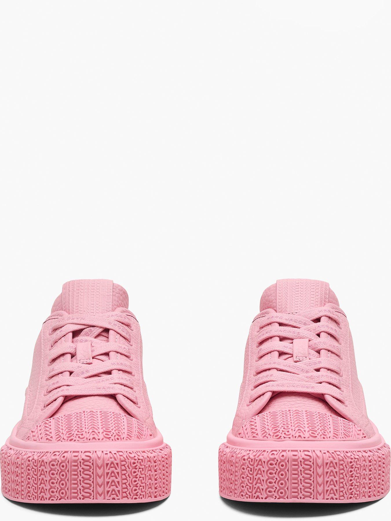 Image 4 of 5 of MARC JACOBS The Leather Sneakers - Pink