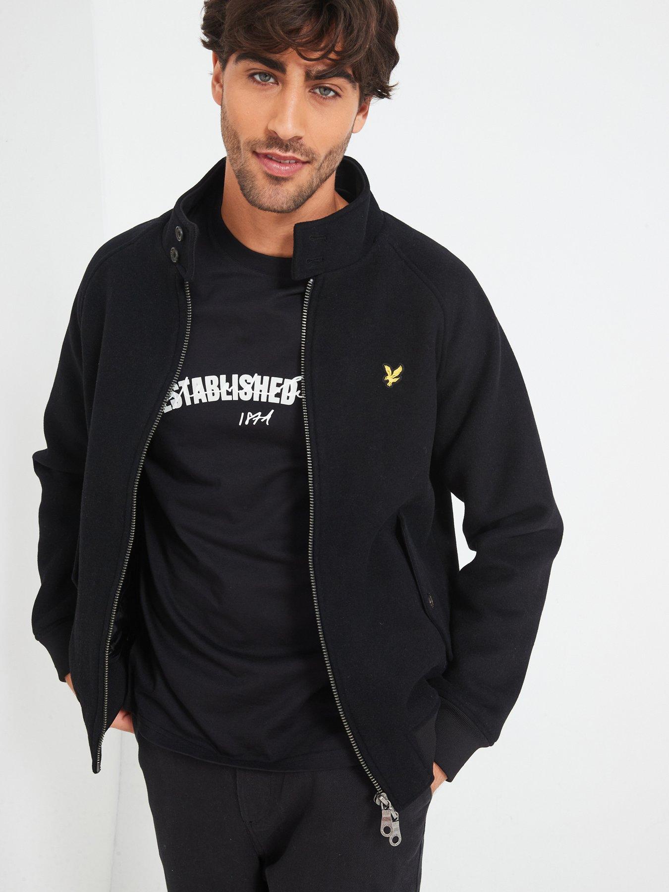 lyle & scott double face wool harrington jacket