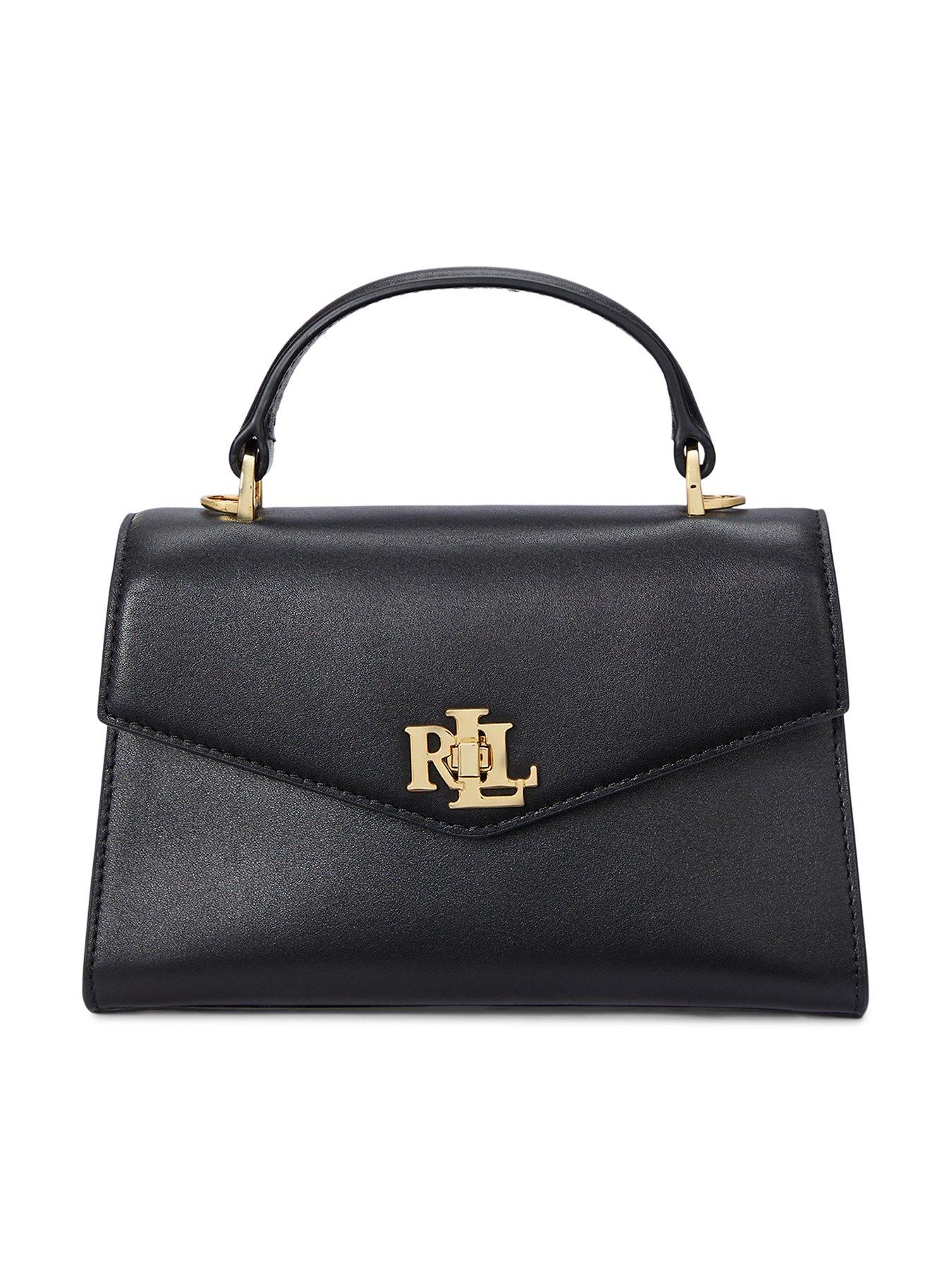 Lauren by Ralph Lauren Farrah Small Satchel Bag - Black