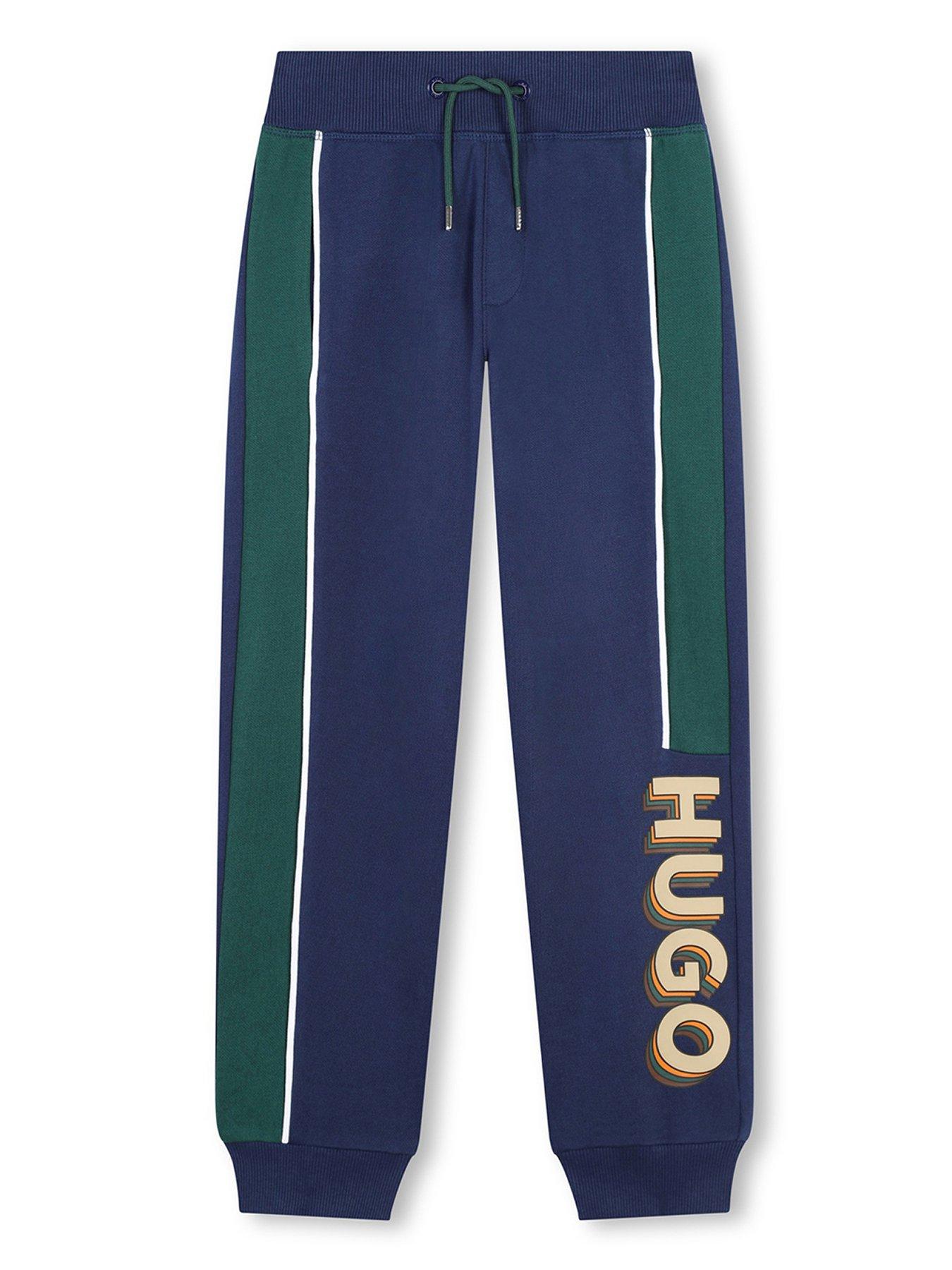 hugo boys jog pants - blue