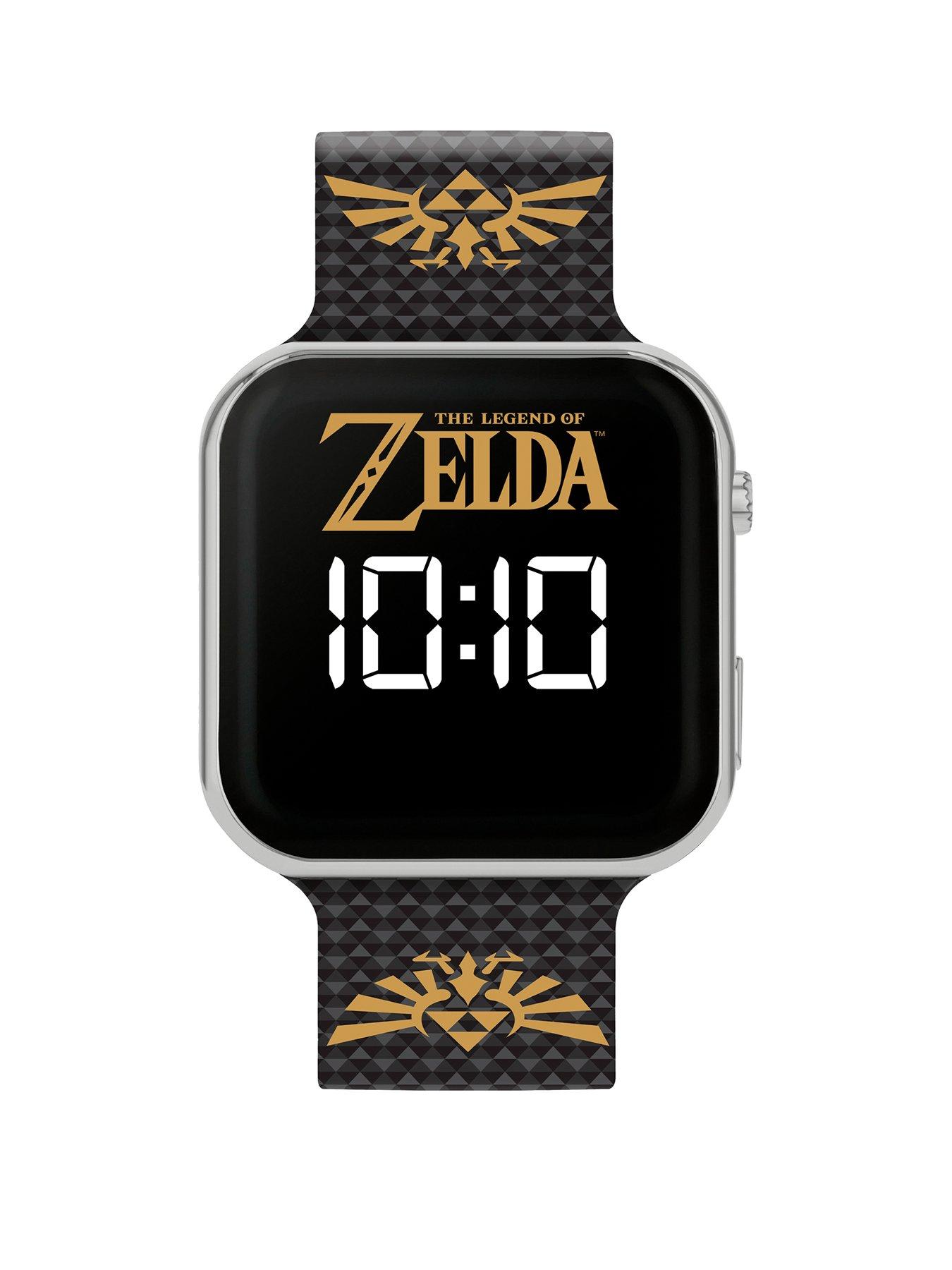 Product photograph of Zelda Black Strap Led Watch from very.co.uk