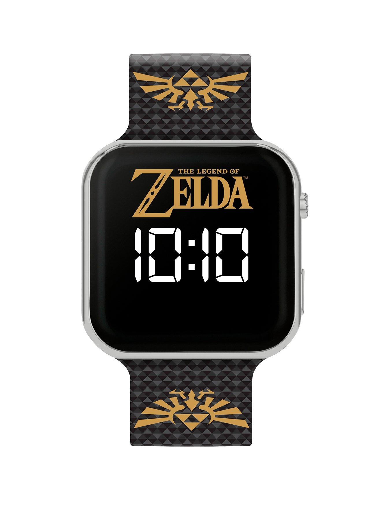 Product photograph of Zelda Black Strap Led Watch from very.co.uk