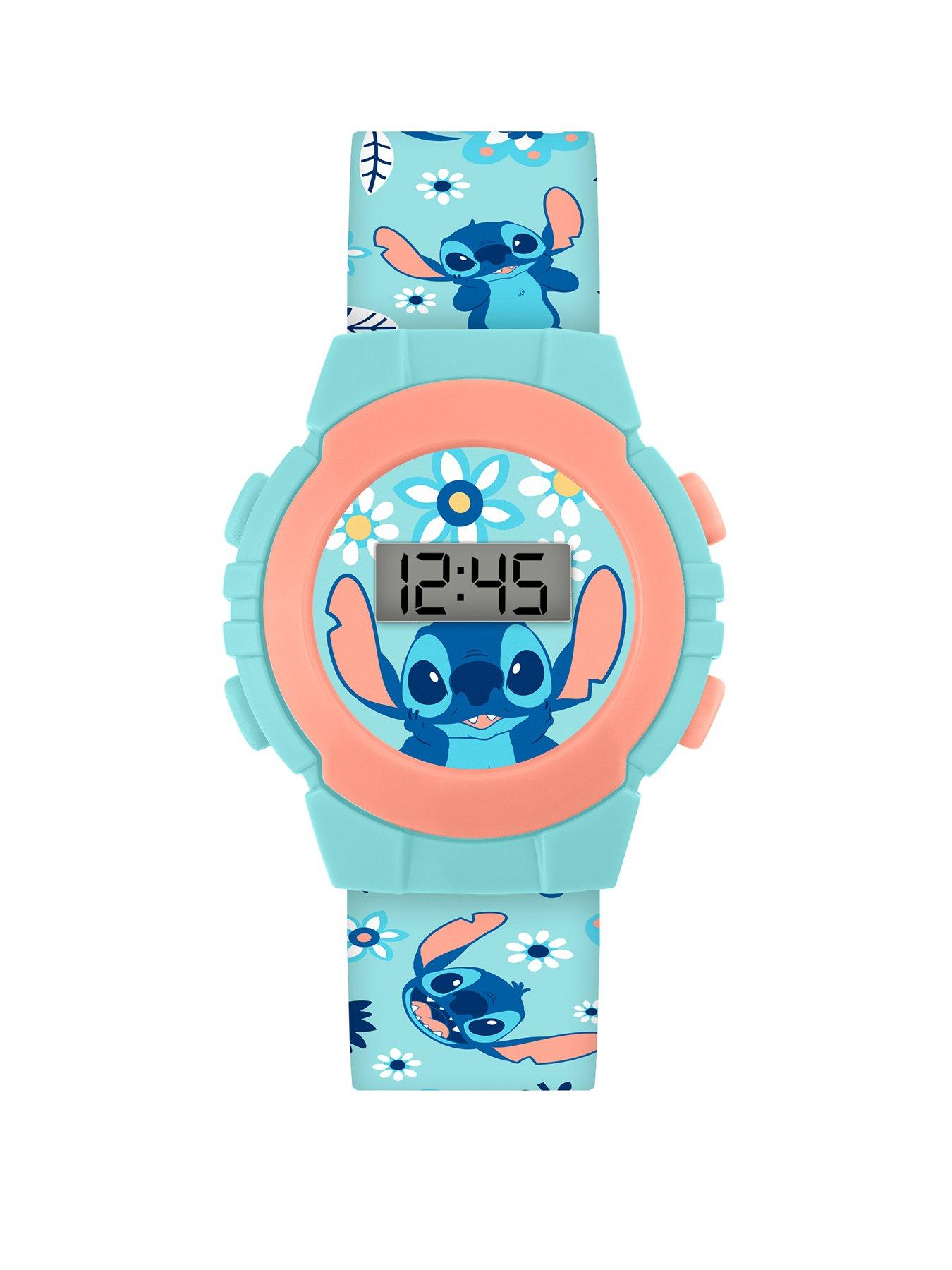 Product photograph of Disney Stitch Blue Digital Watch from very.co.uk