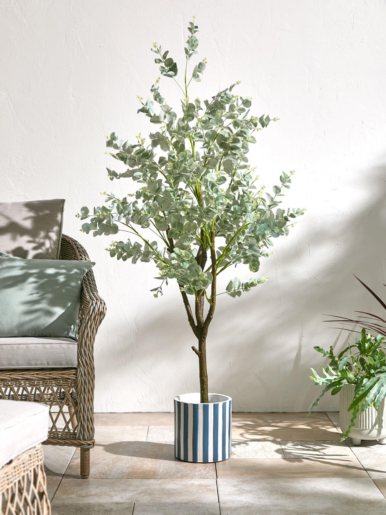 undefined 150cm Faux Eucalyptus Potted Tree (Indoor or Outdoor)