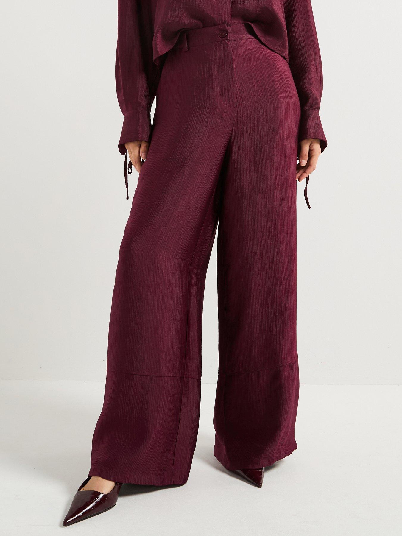 Vero Moda High Waist Trouser - Red