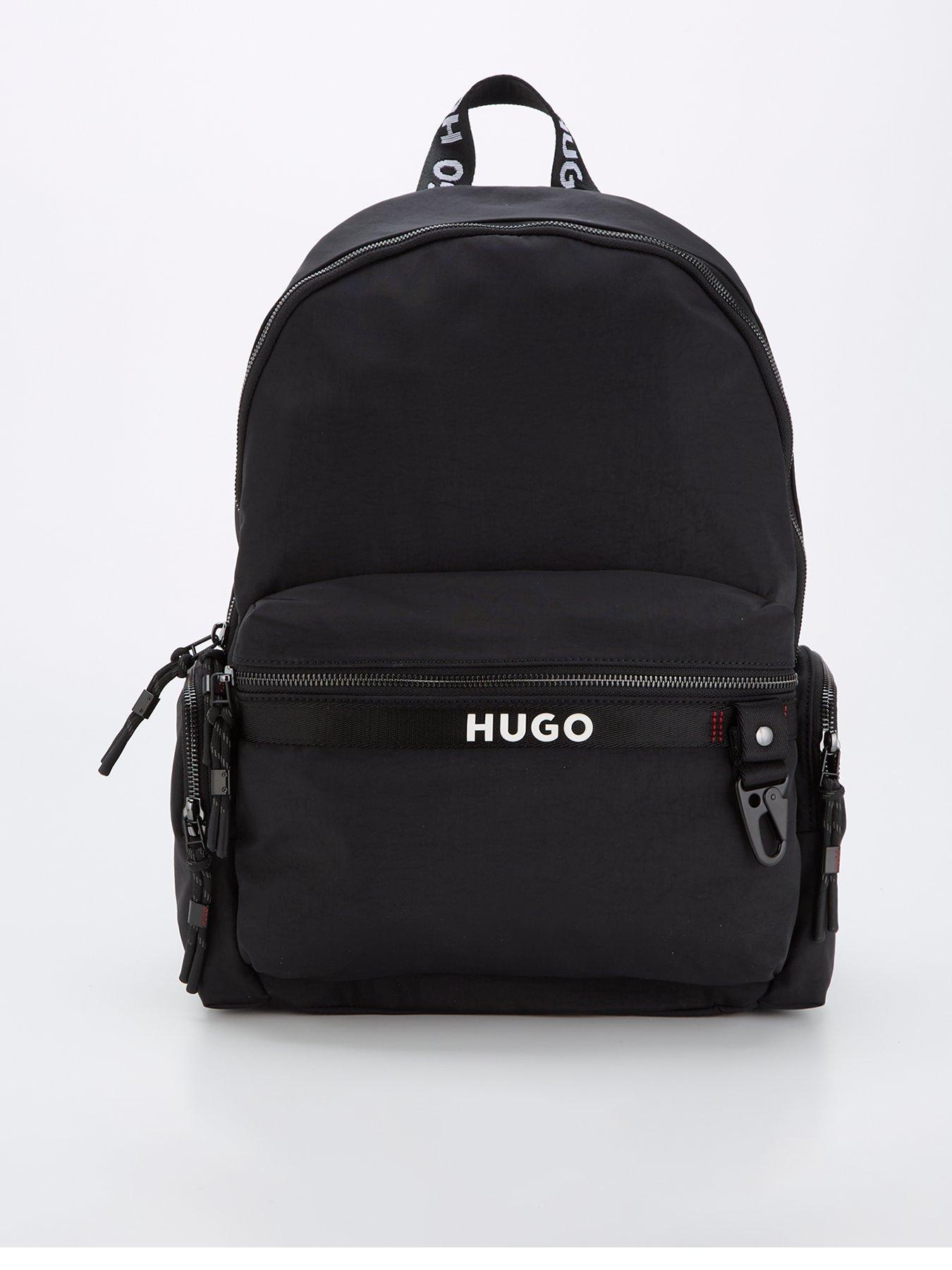 undefined Dusky Tape Contrast Logo Backpack - Black