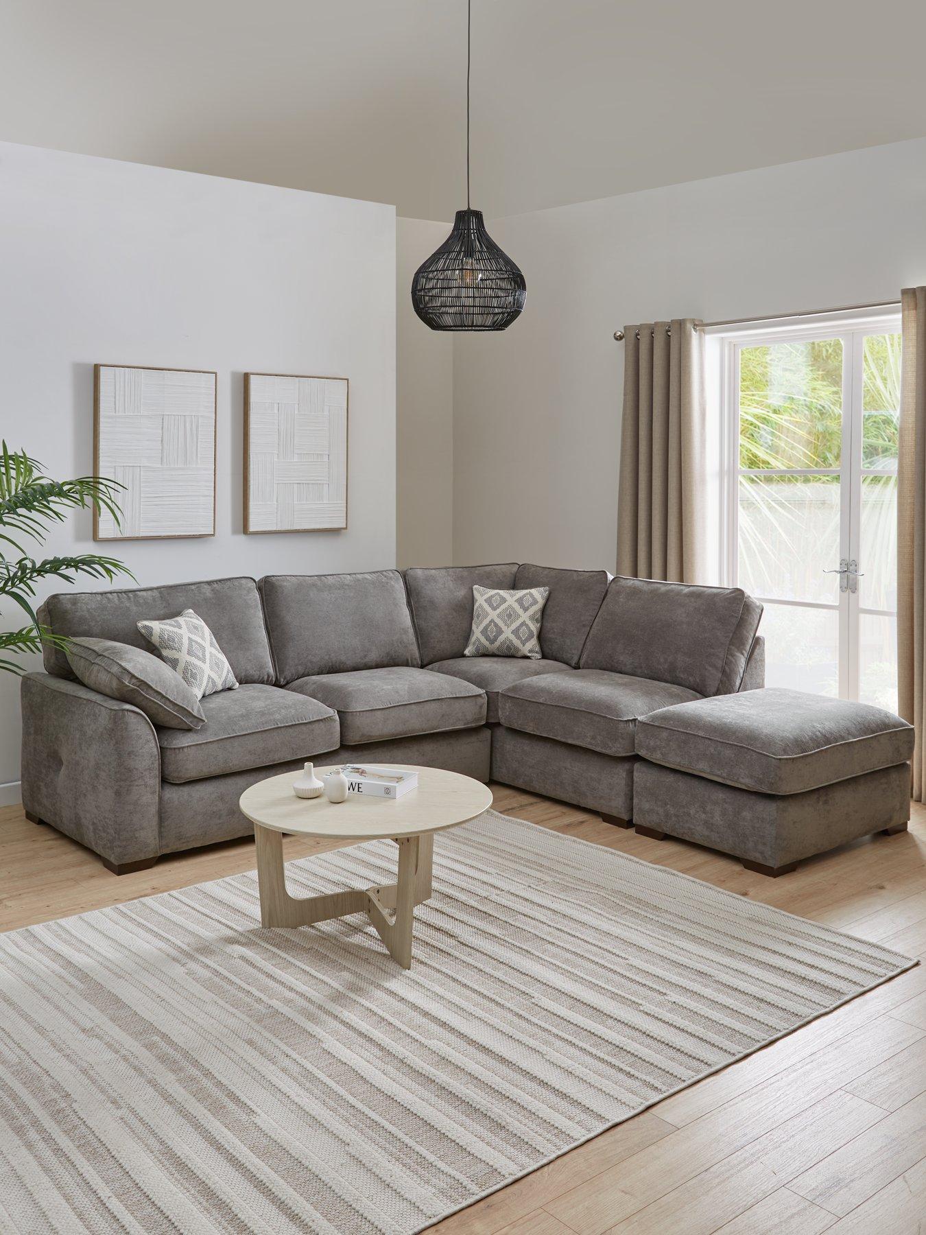undefined Cesena R/H Fabric Corner Chaise