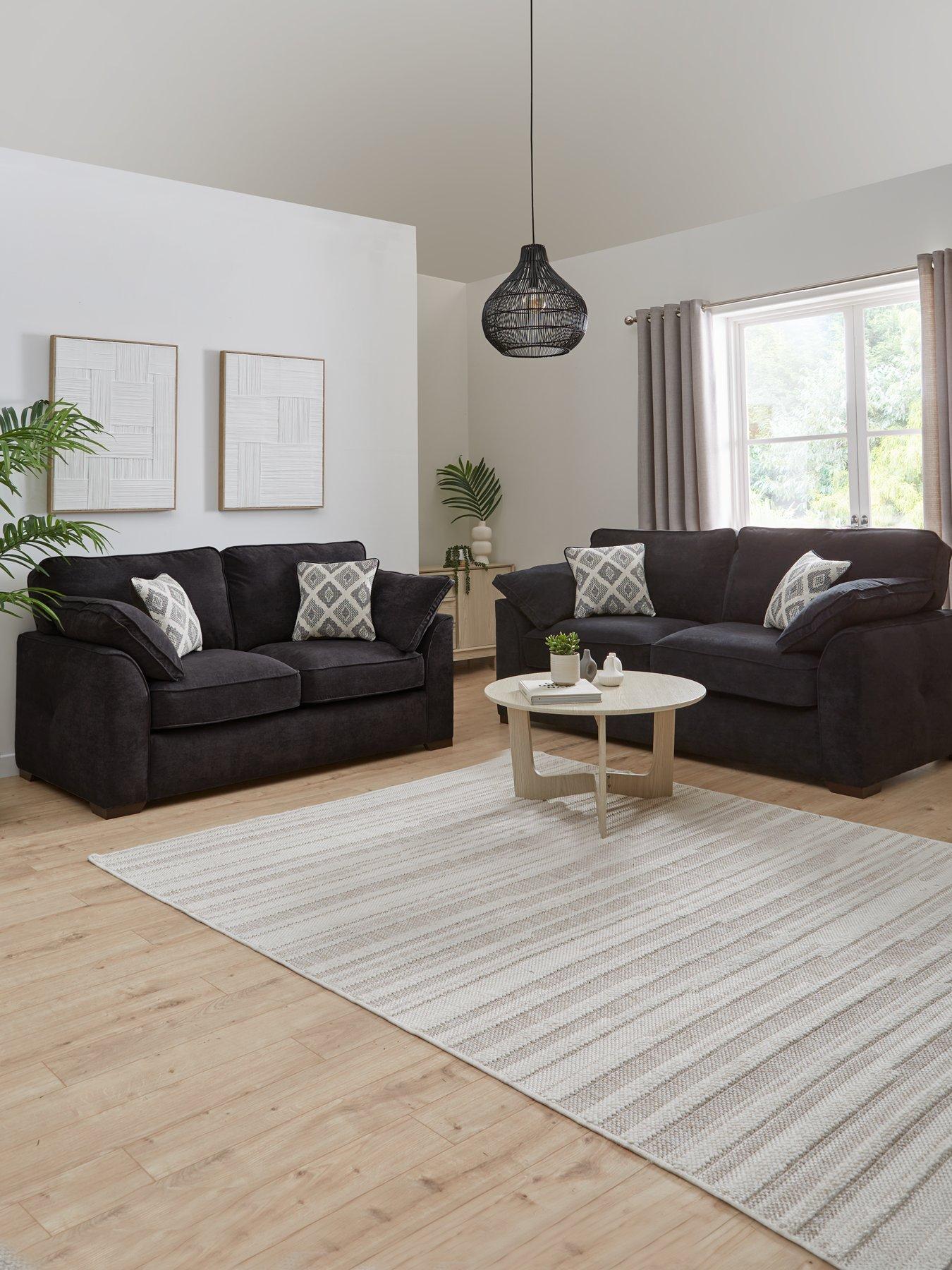 The Very Collection: Cesena 3 + 2 Fabric SOFAS - Made to Order in the UK - FSC&reg; Certified