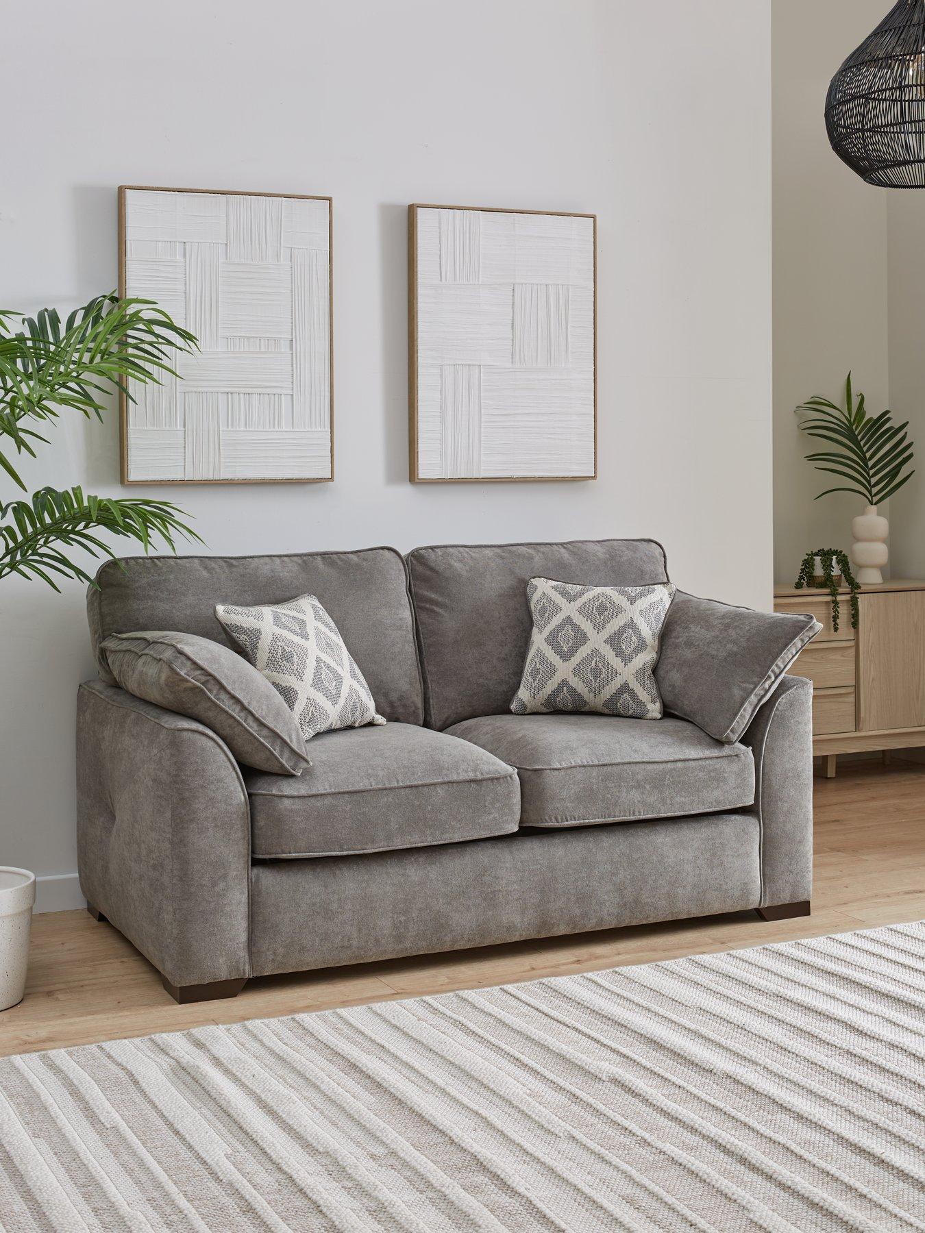 Product photograph of Very Home Cesena 2 Seater Fabric Sofa from very.co.uk